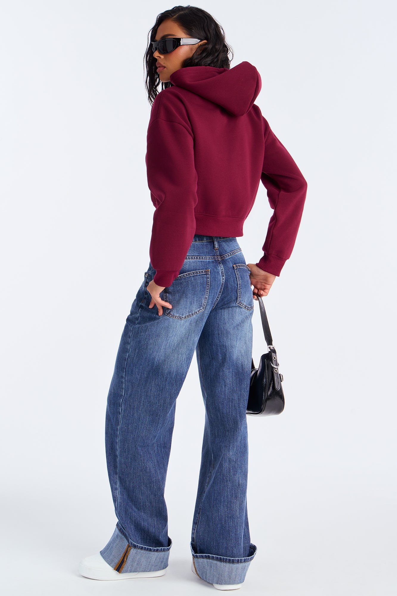 Candice Lounge Hoodie - Burgundy