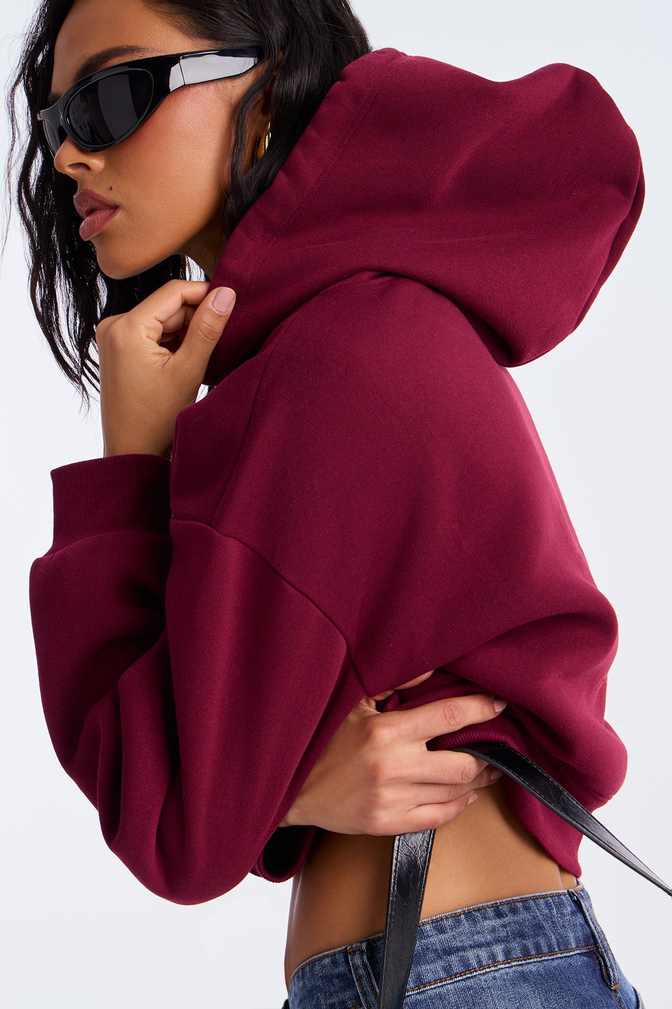 Candice Lounge Hoodie - Burgundy