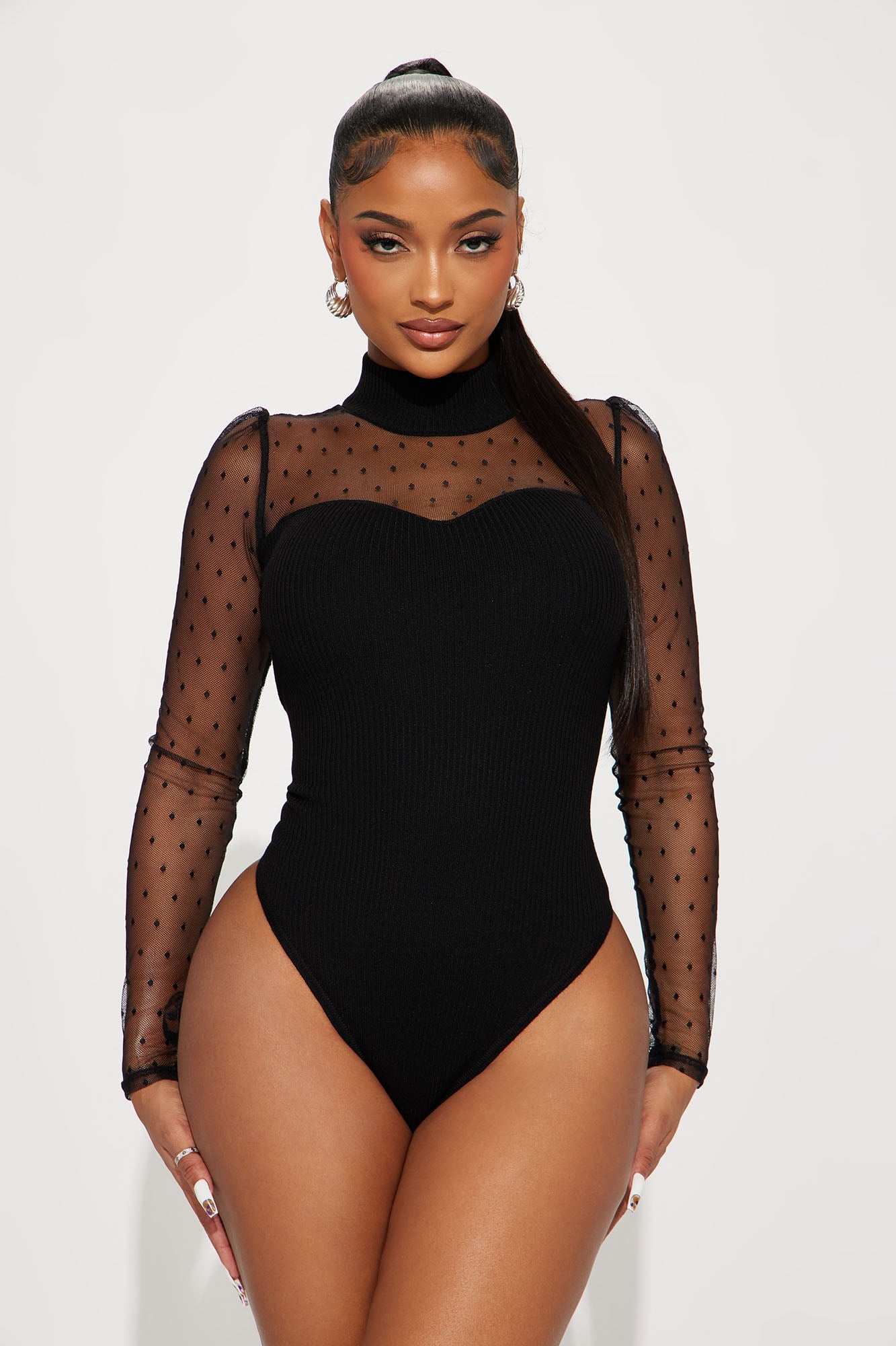 Ravenna Mesh Bodysuit - Black