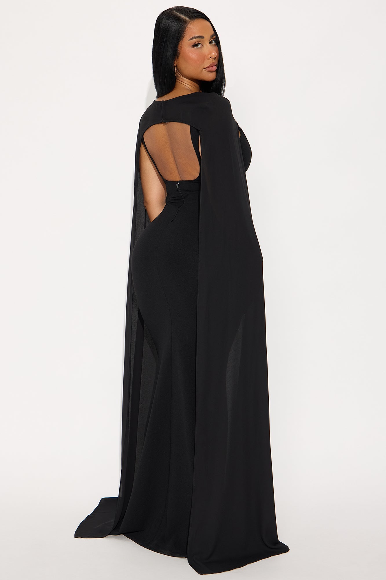 Soft Hearts Maxi Gown - Black