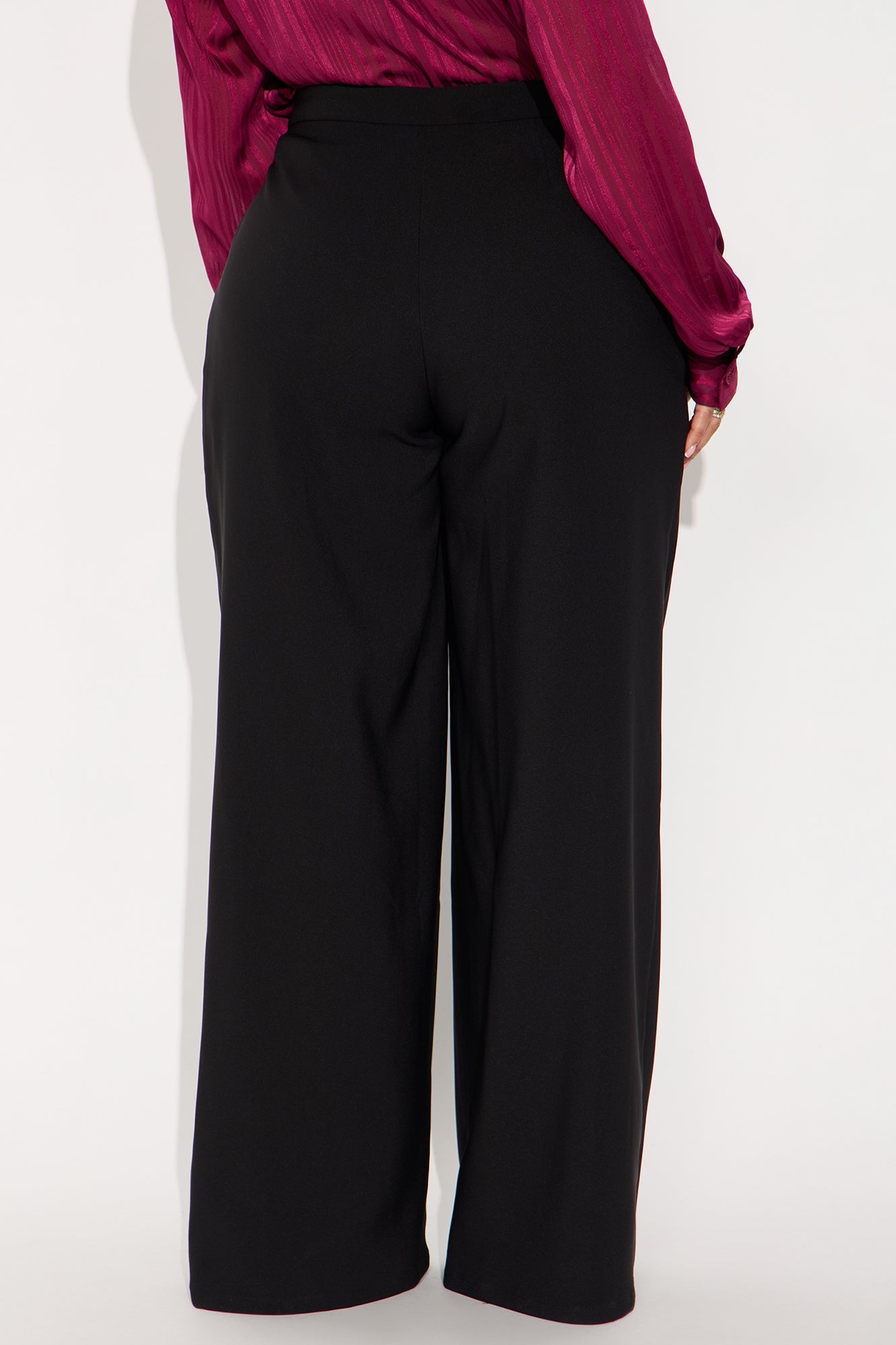 Mogul Mood Wide Leg Trouser Pant 32″ - Black