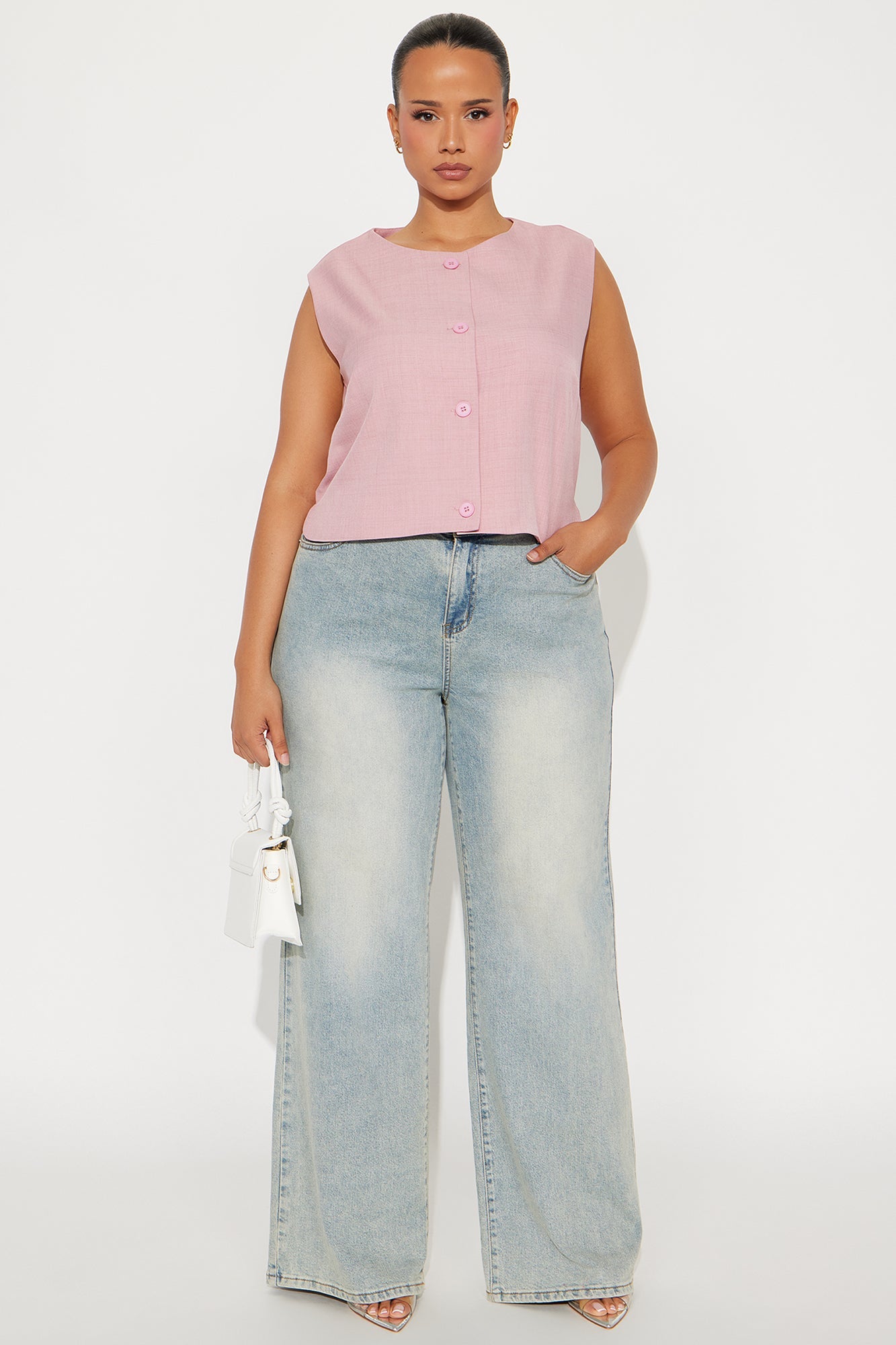 The Sharon Vest - Pink