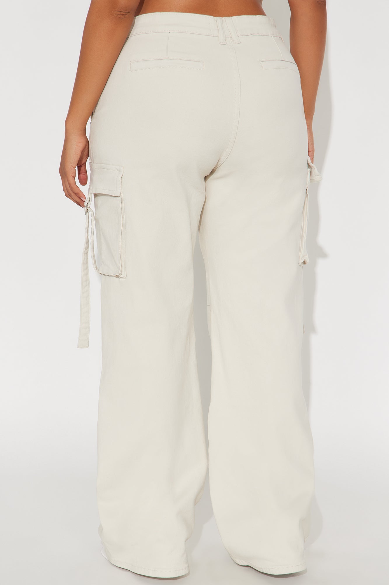 Honey Wide Leg Cargo Pant - Stone