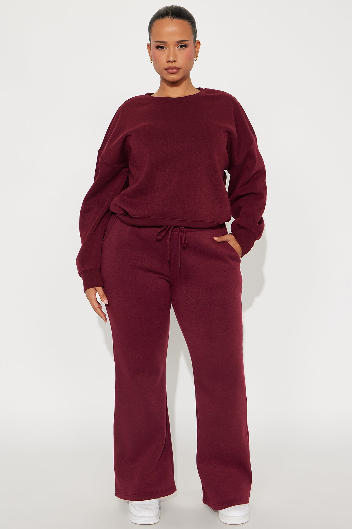Candice Lounge Crew Neck - Burgundy