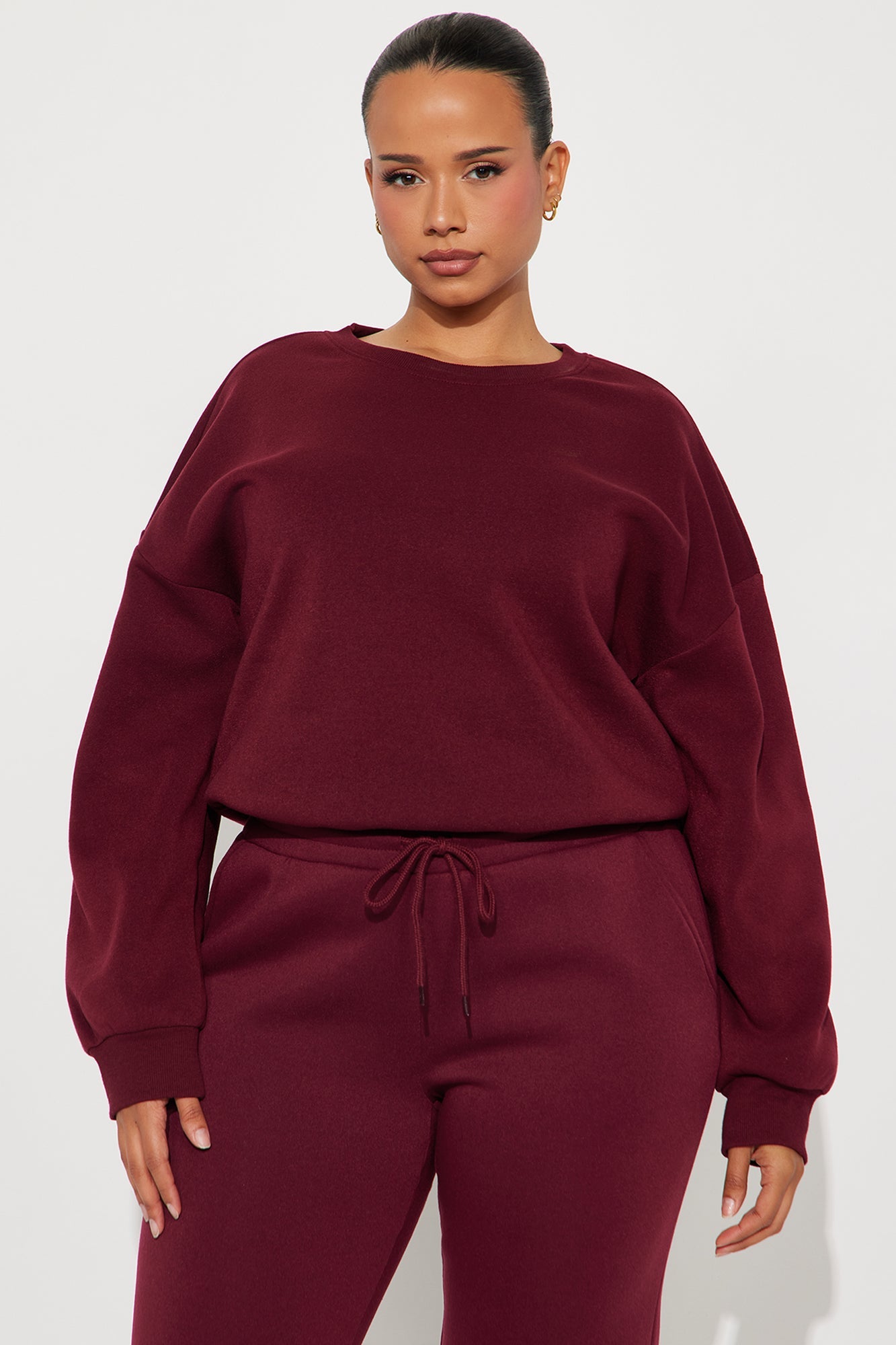 Candice Lounge Crew Neck - Burgundy
