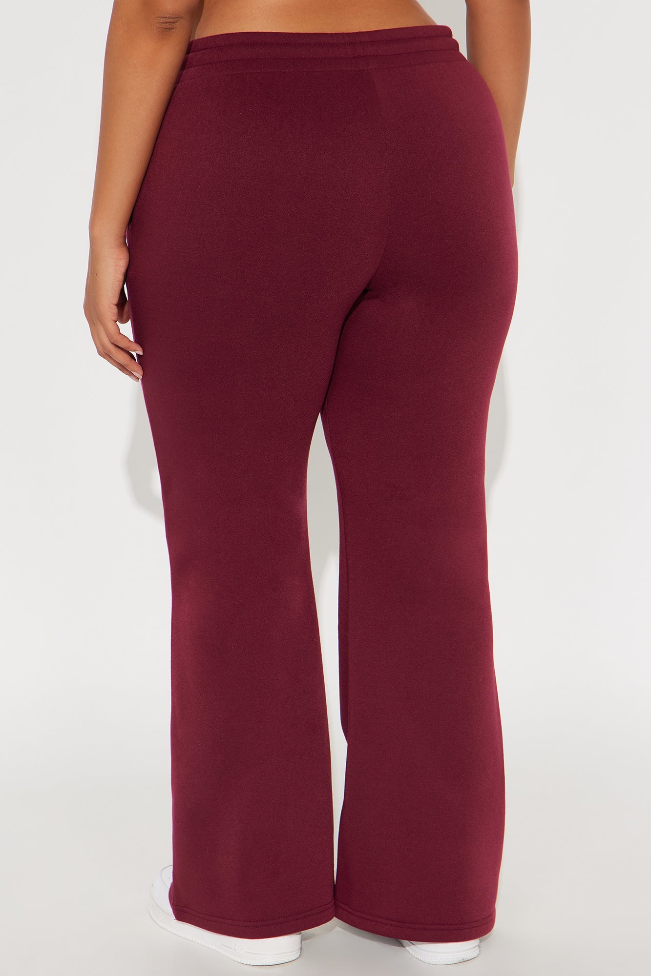 Candice Petite Lounge Flare Pant - Burgundy