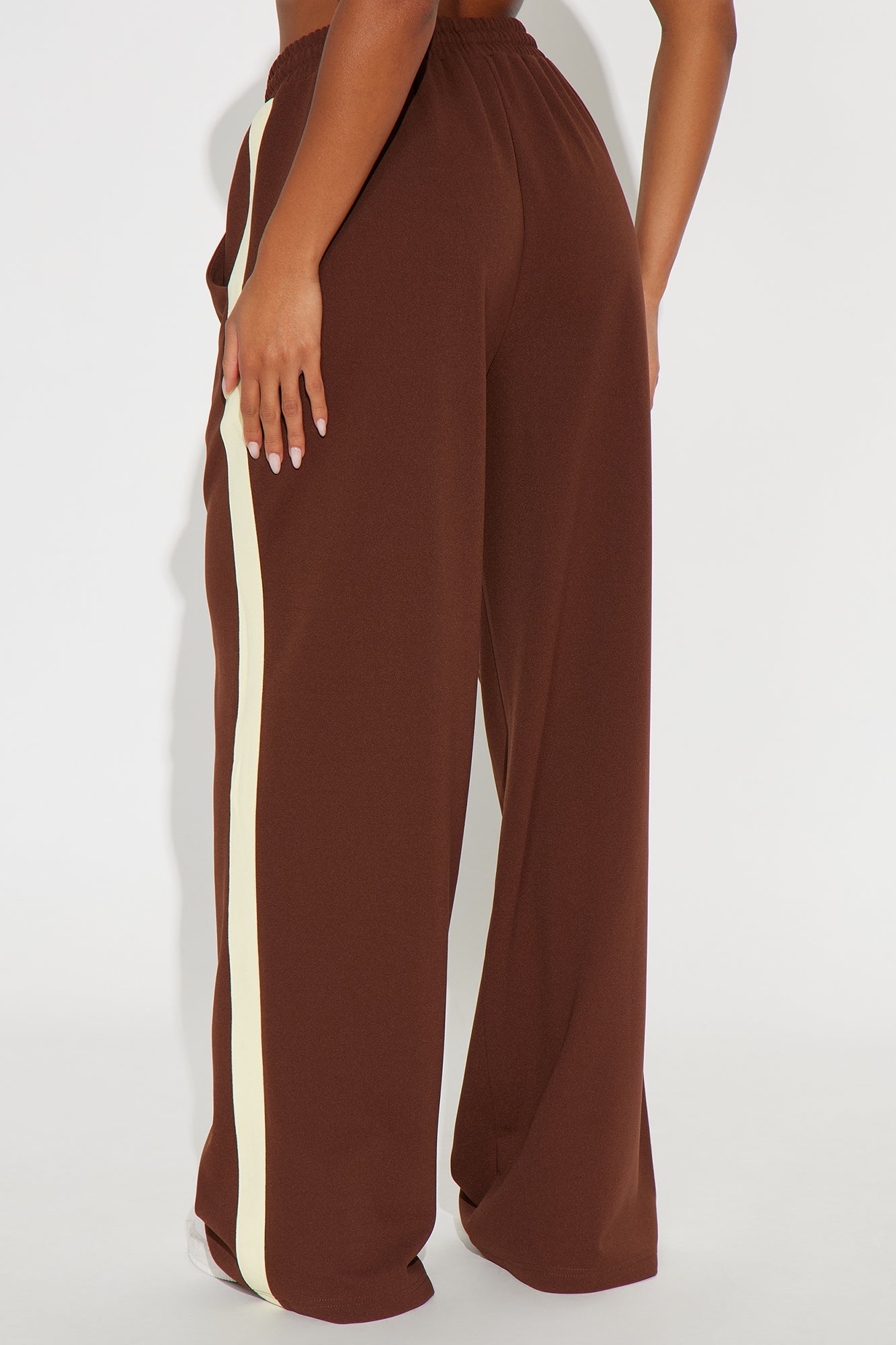 Point Of View Track Trouser Pant - Brown/combo
