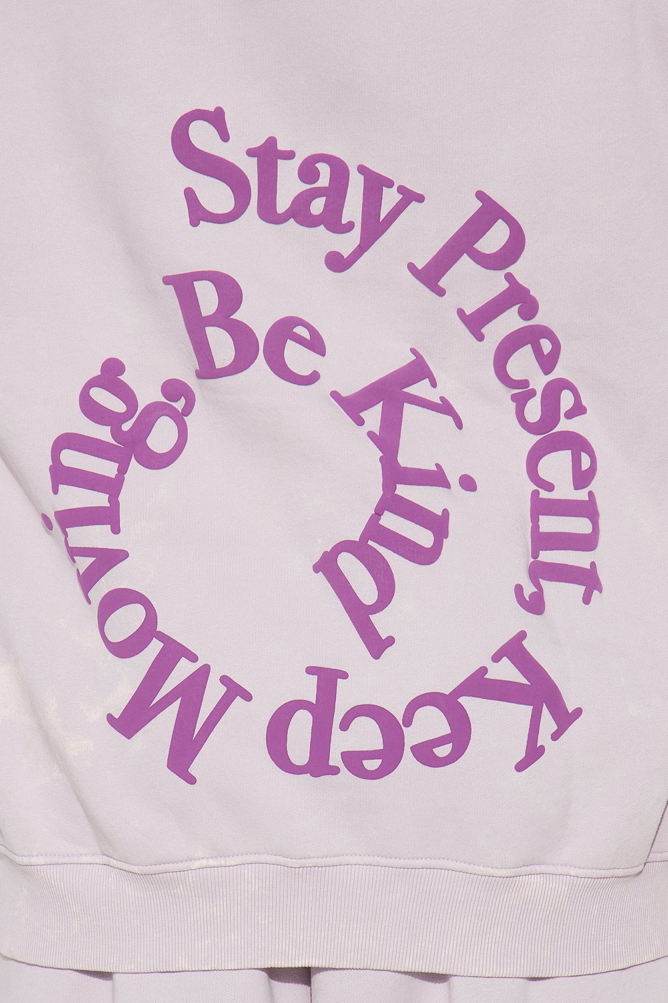 Positive Vibes Fleece Jogger Set - Lilac