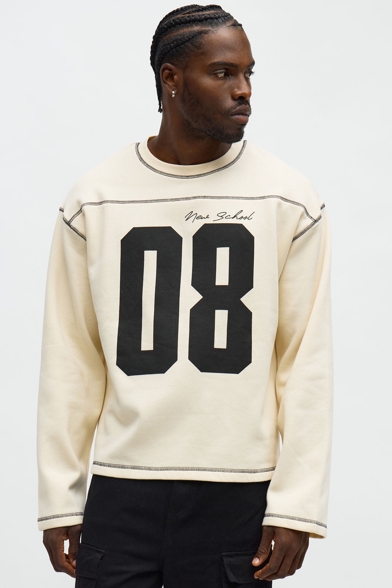 Crazy 8 Crewneck Sweatshirt - Cream