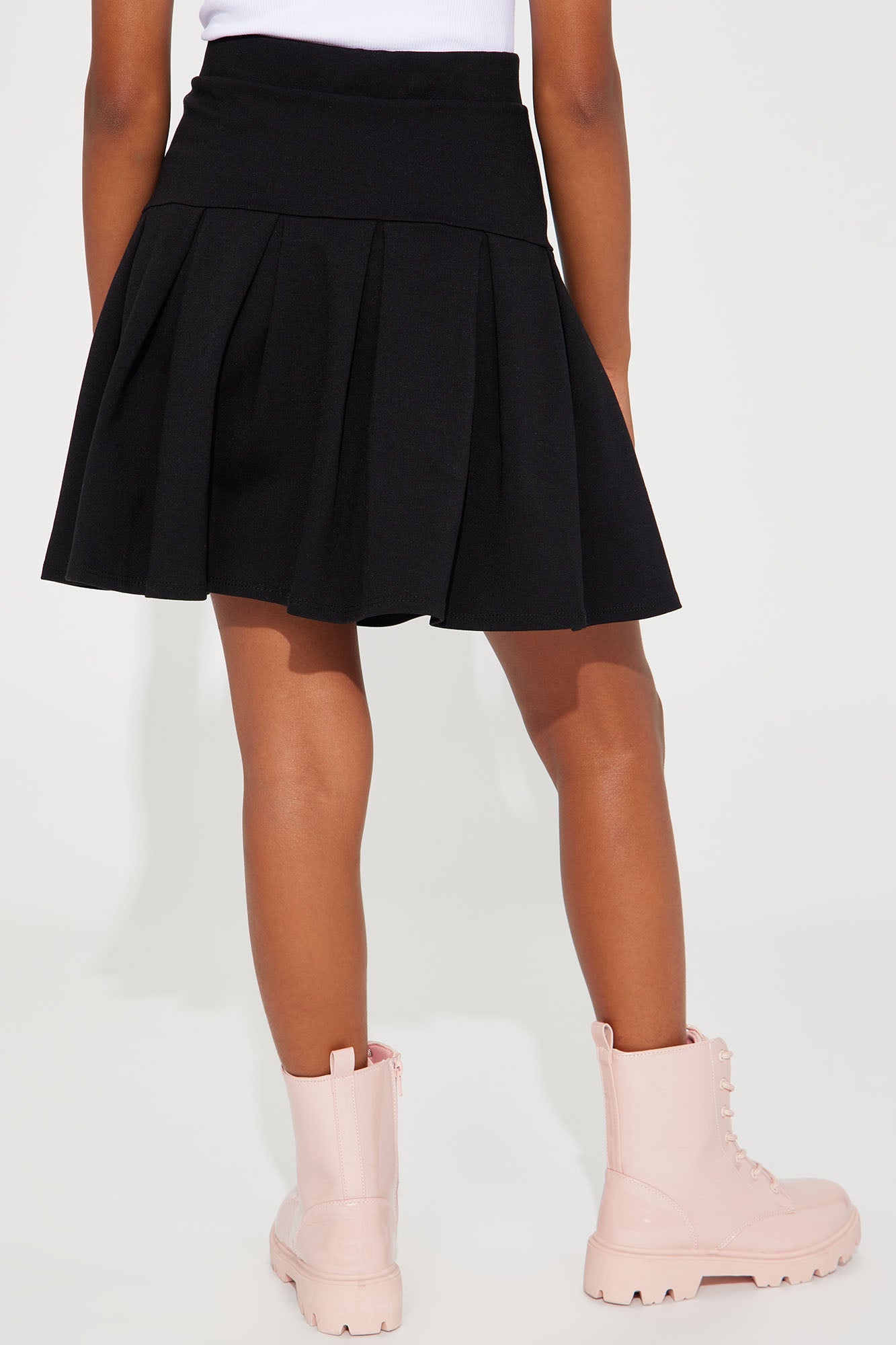 Mini Good Girl Pleated Skirt - Black