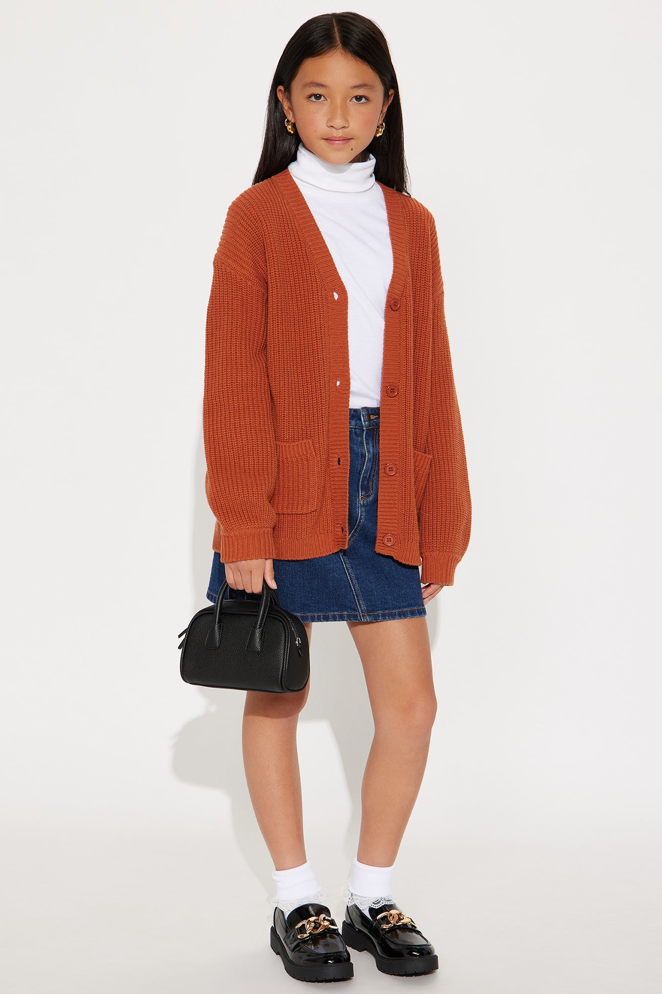 Mini Be My Friend Cardigan - Mocha
