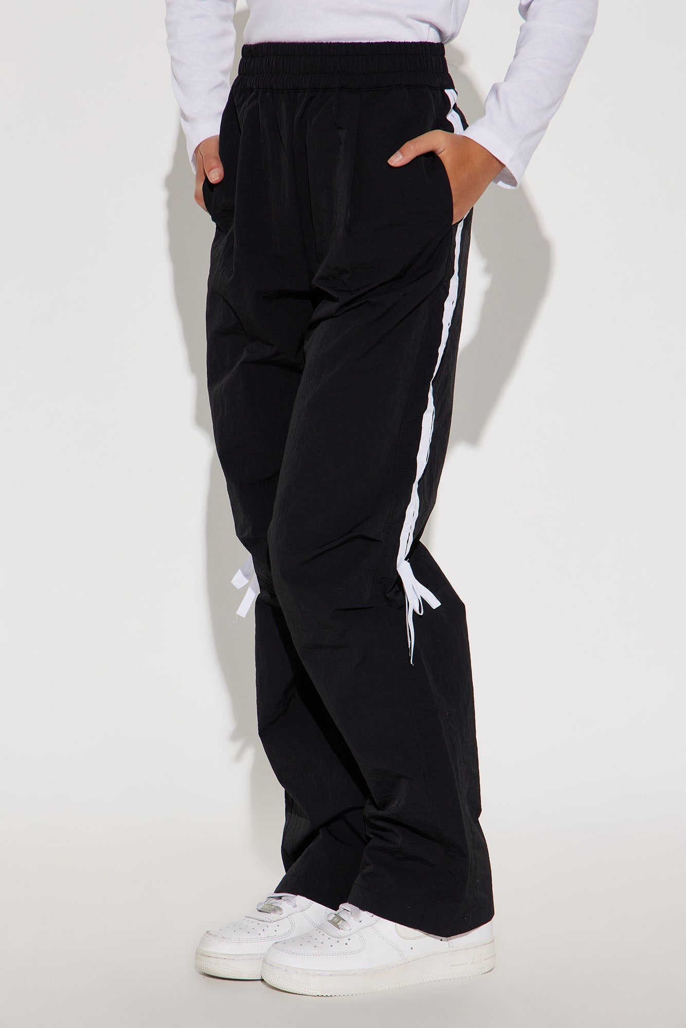 Mini Taura Windbreaker Track Pant - Black