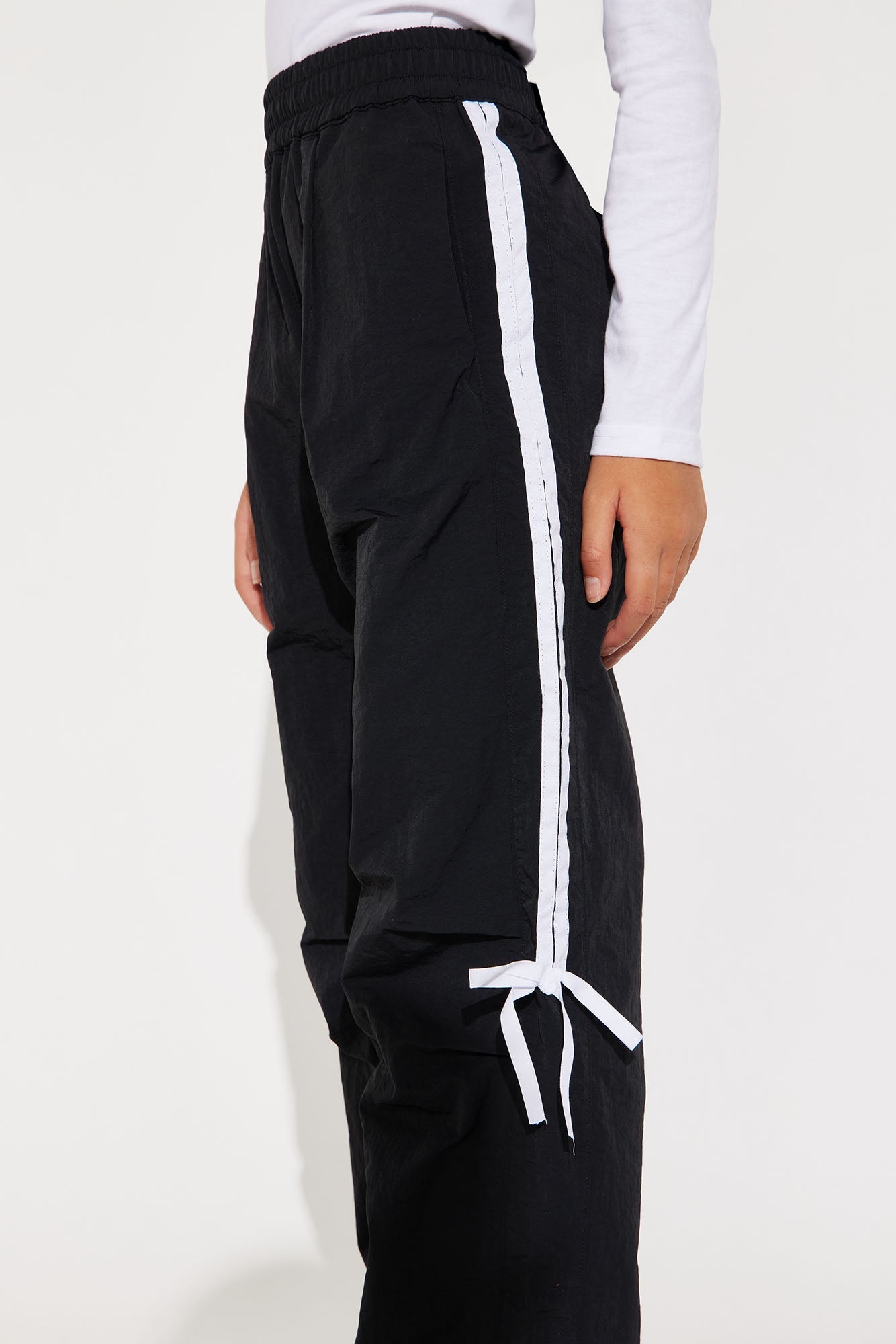 Mini Taura Windbreaker Track Pant - Black
