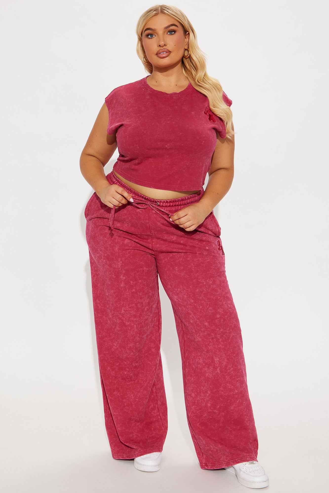 Adelle Lounge Pant Set - Magenta