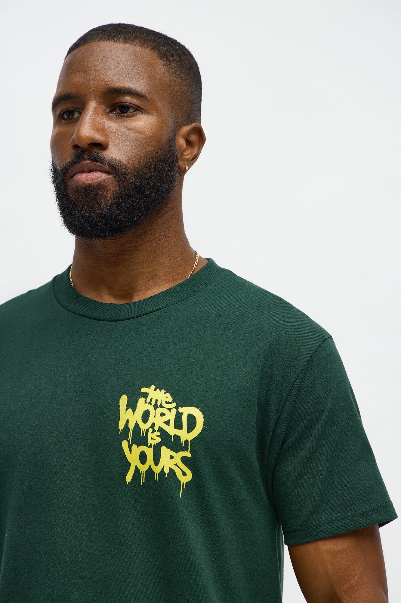 The World Is Yours Bear Short Sleeve Tee - Green