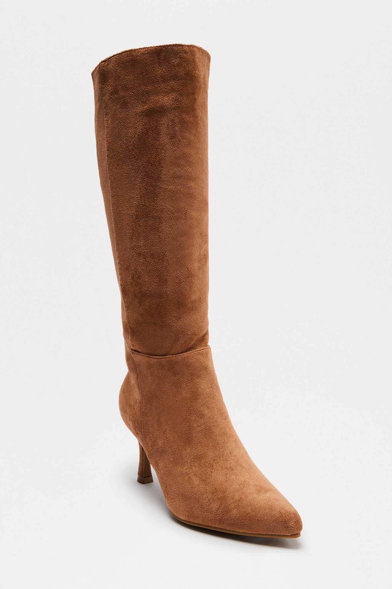 Fern Faux Suede Boots - Camel