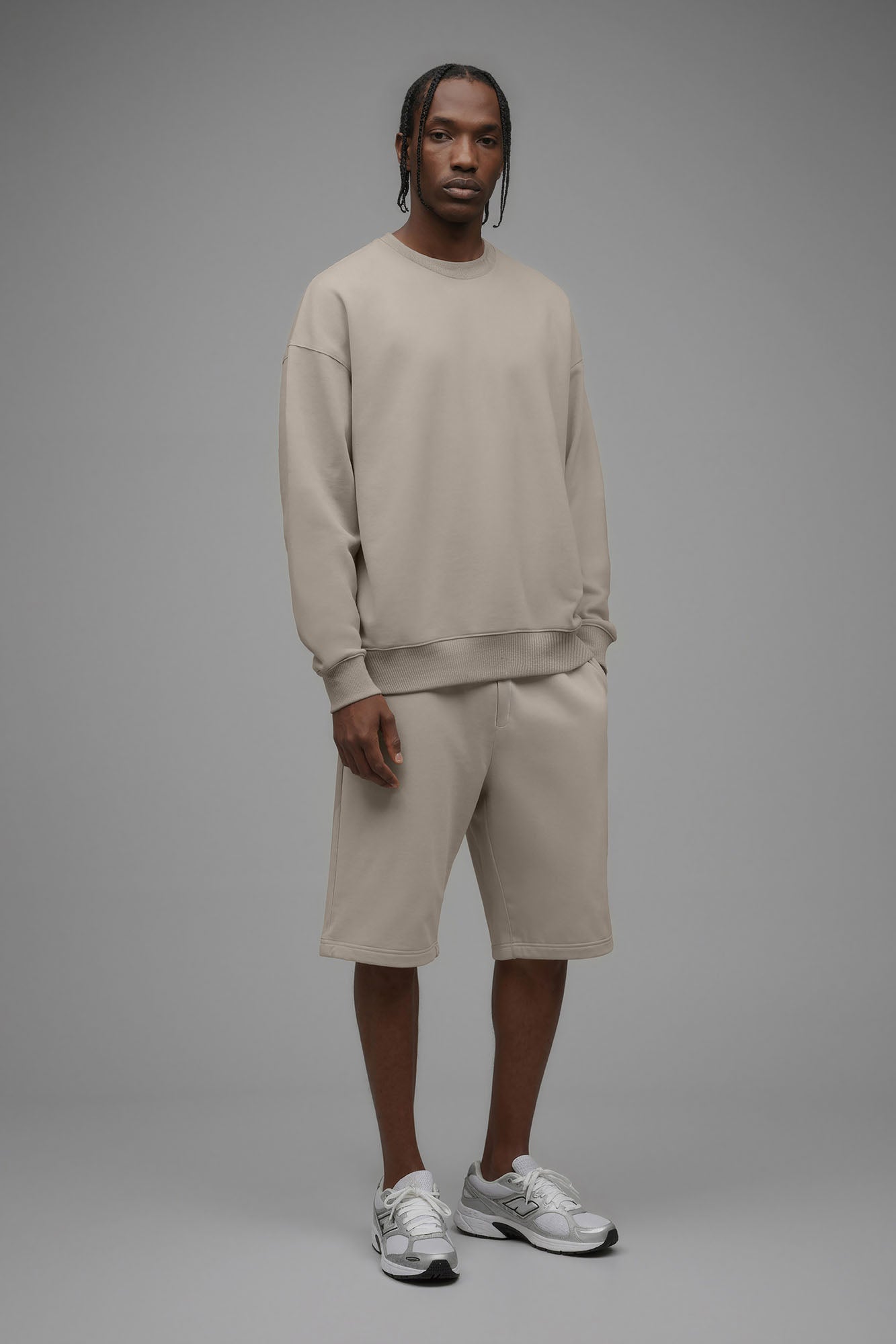 410 Oversized Crewneck - Sand