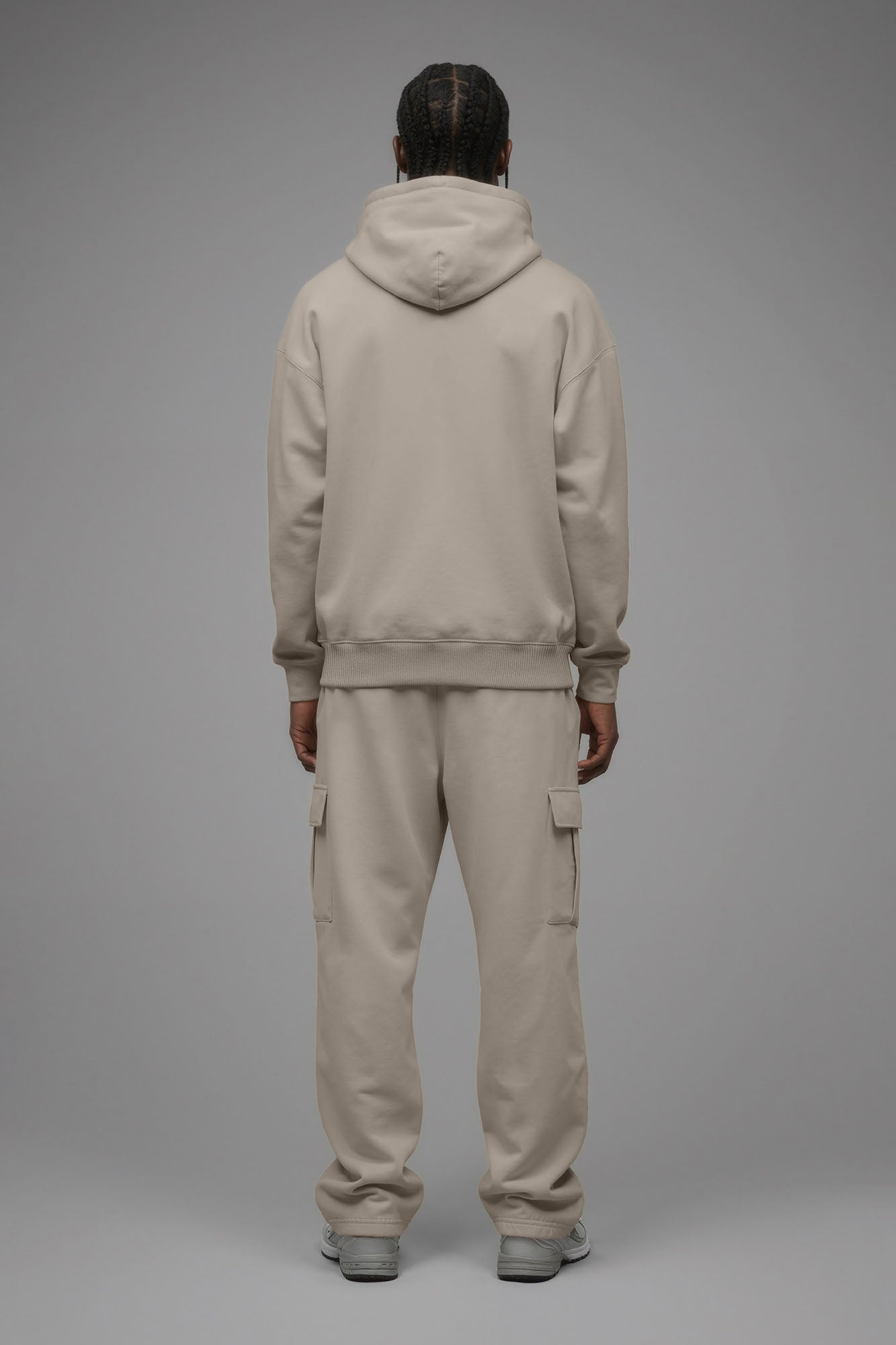 410 Oversized Zip Hoodie - Sand