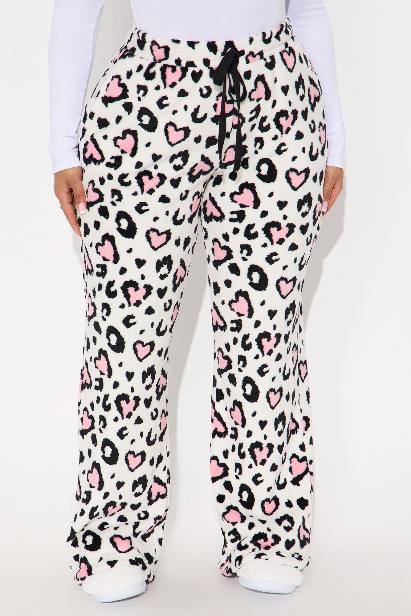 Wild At Heart Plush PJ Pants - Grey/combo