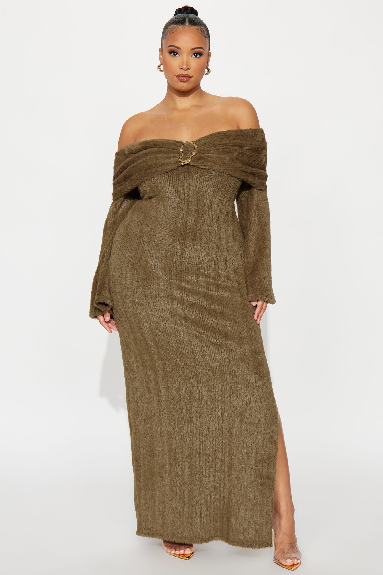 Somma Sweater Maxi Dress - Olive