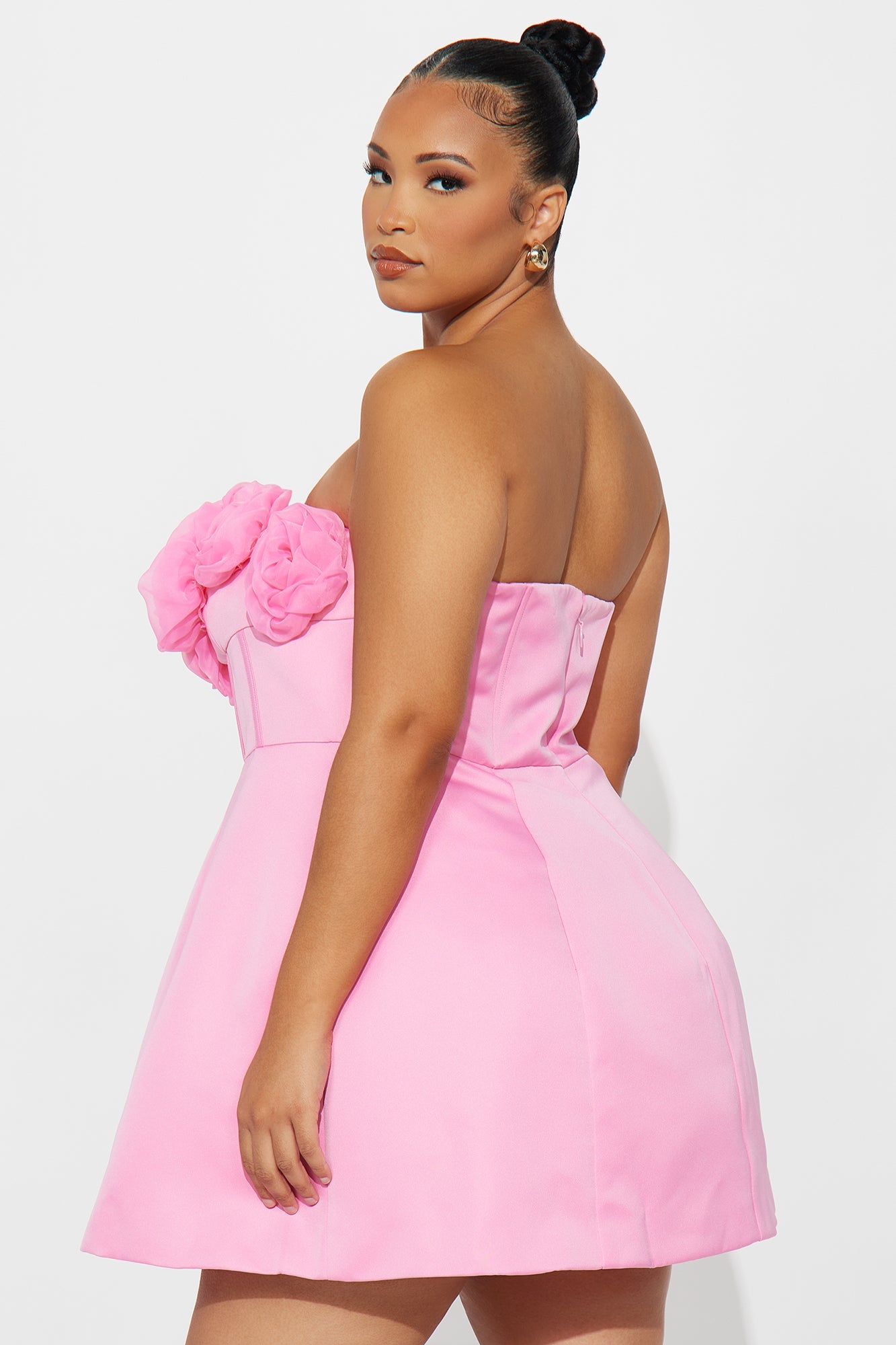 Bliss Corset Mini Dress - Pink