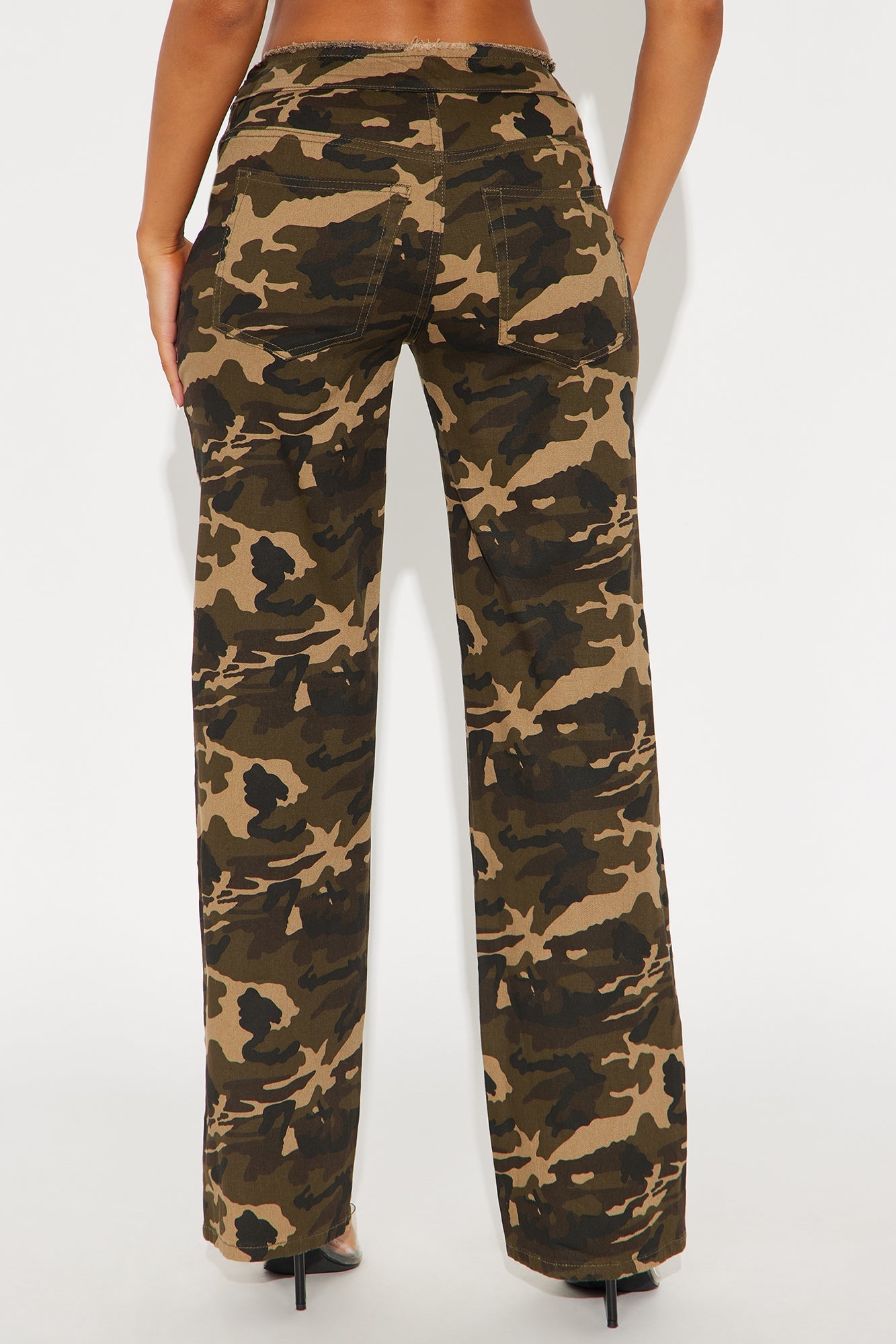 Weekly Hustle Camo Wide Leg Pant 32″ - Camouflage