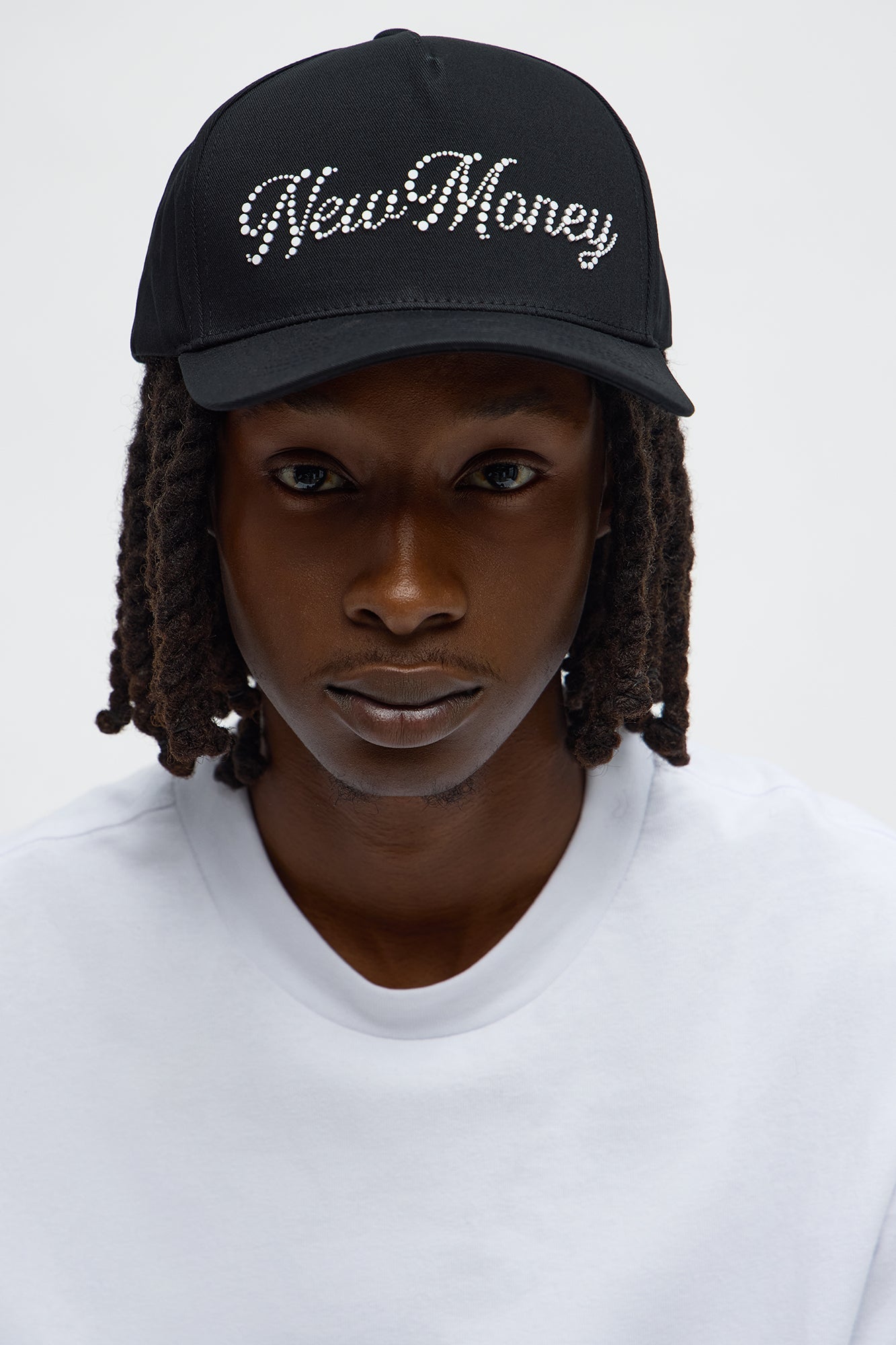 New Money Structured Snapback Hat - Black