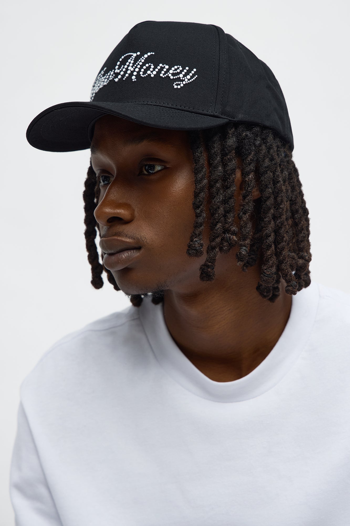 New Money Structured Snapback Hat - Black
