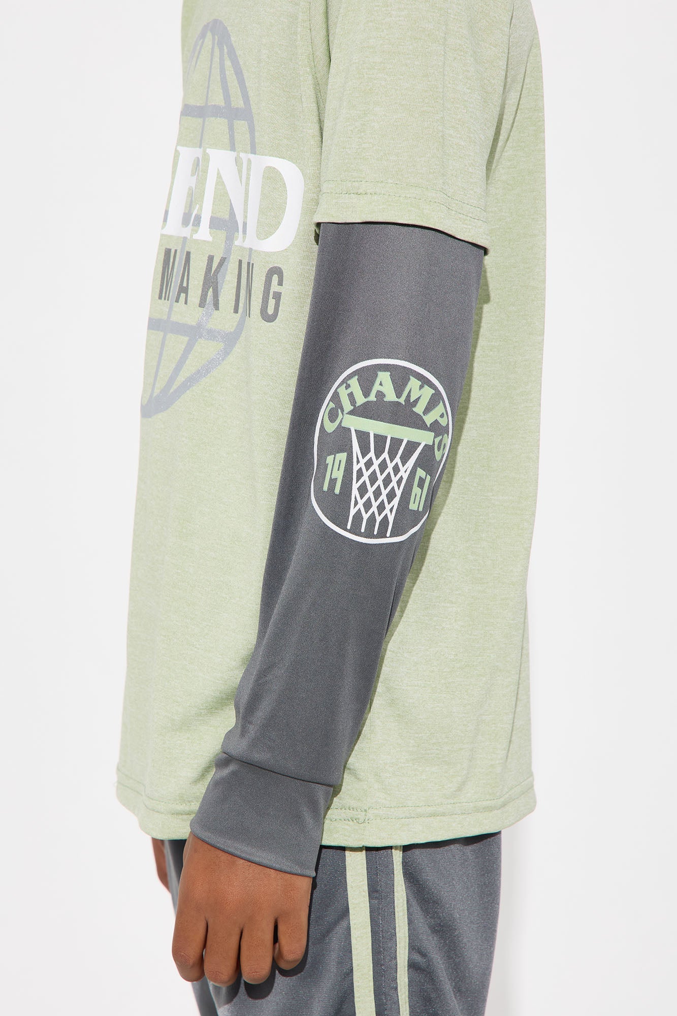 Mini Legend In The Making Jogger Pant Set - Green/combo