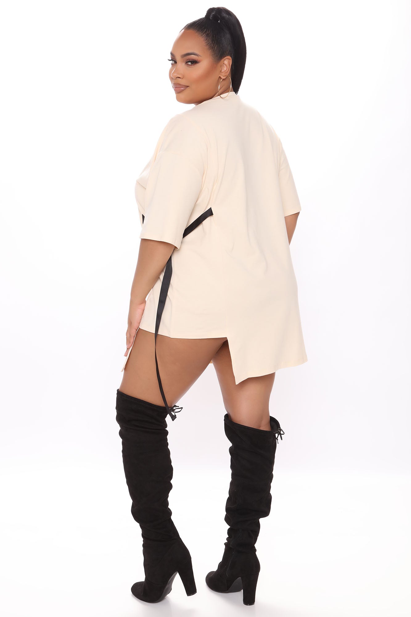 Overdressed Tunic Top - Cream/combo