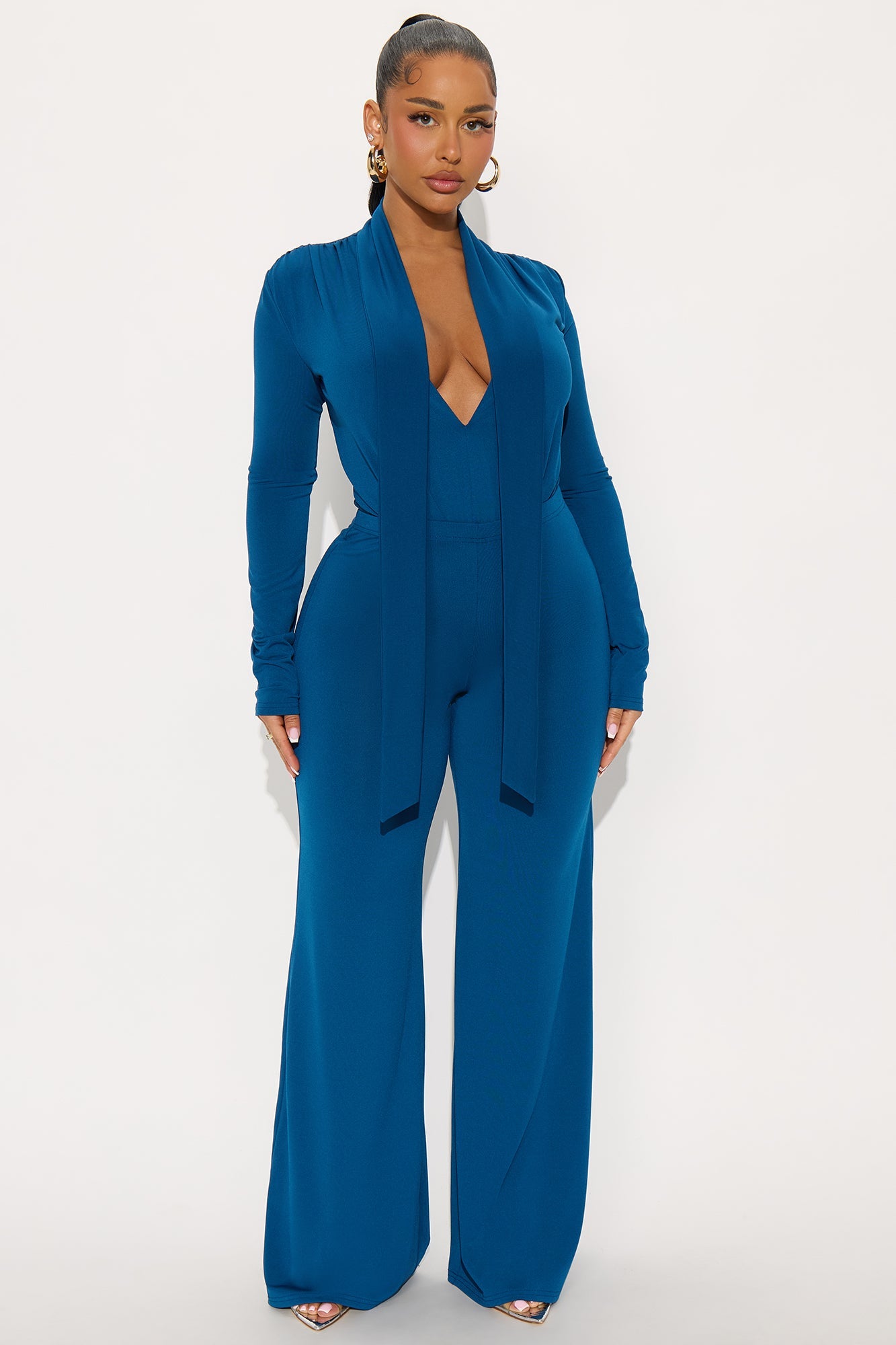 Penelope Wide Leg pant Set - Blue