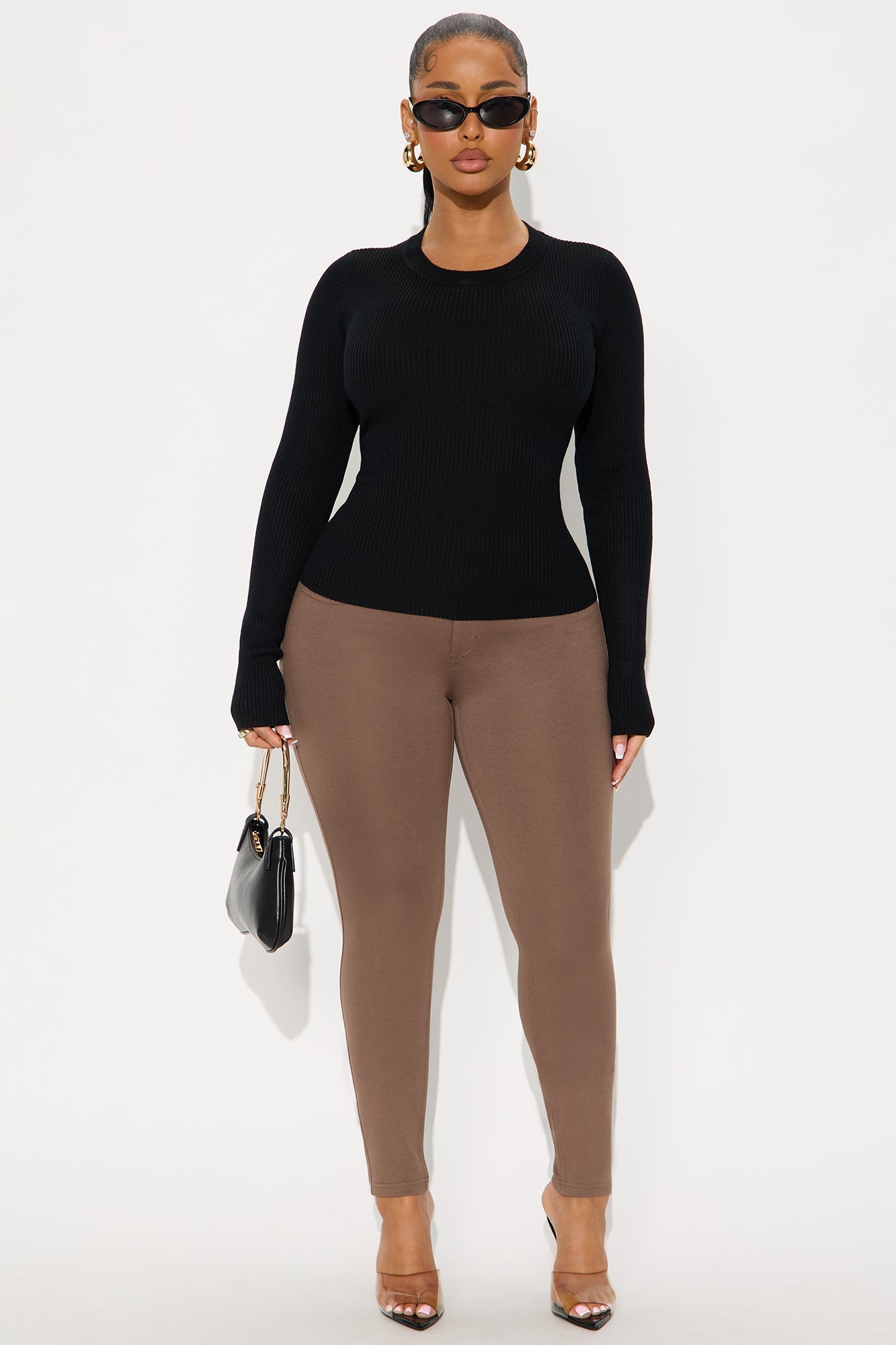 Comfort First Ribbed Sweater - Black