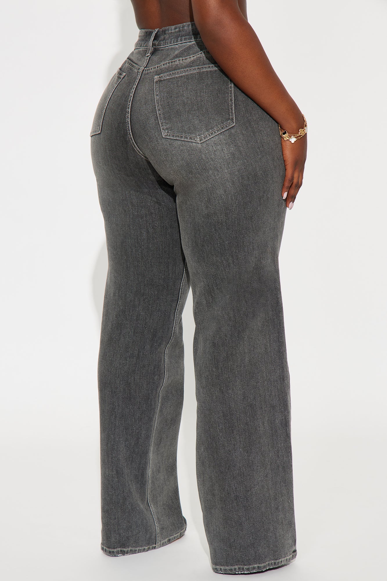 Tall Greyson Low Rise Straight Leg Jeans - Grey