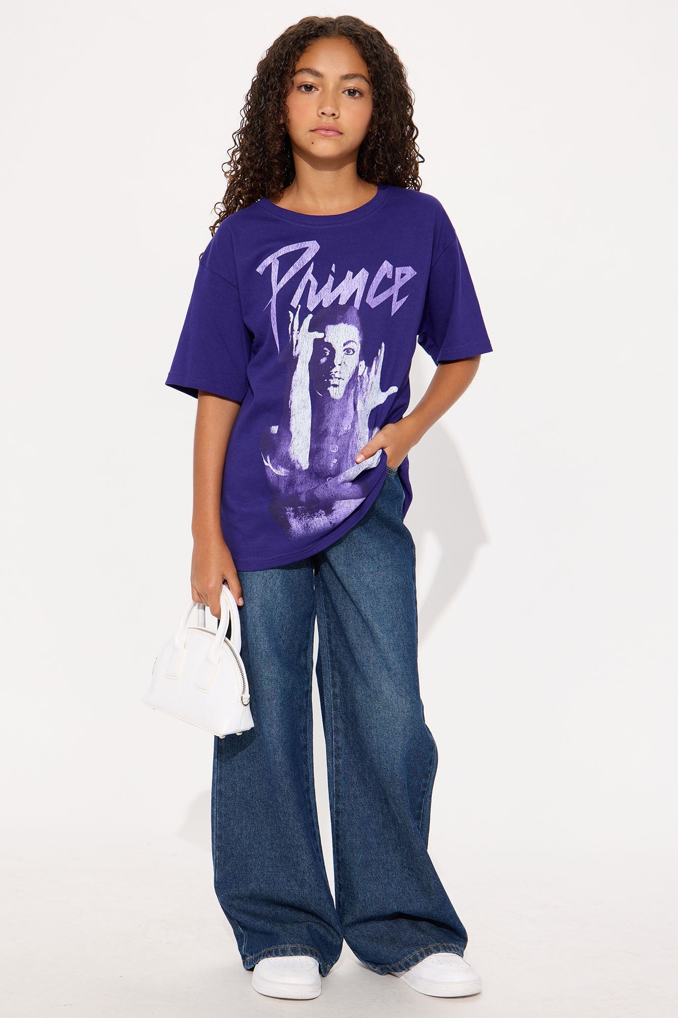 Mini Prince Short Sleeve Tee - Purple