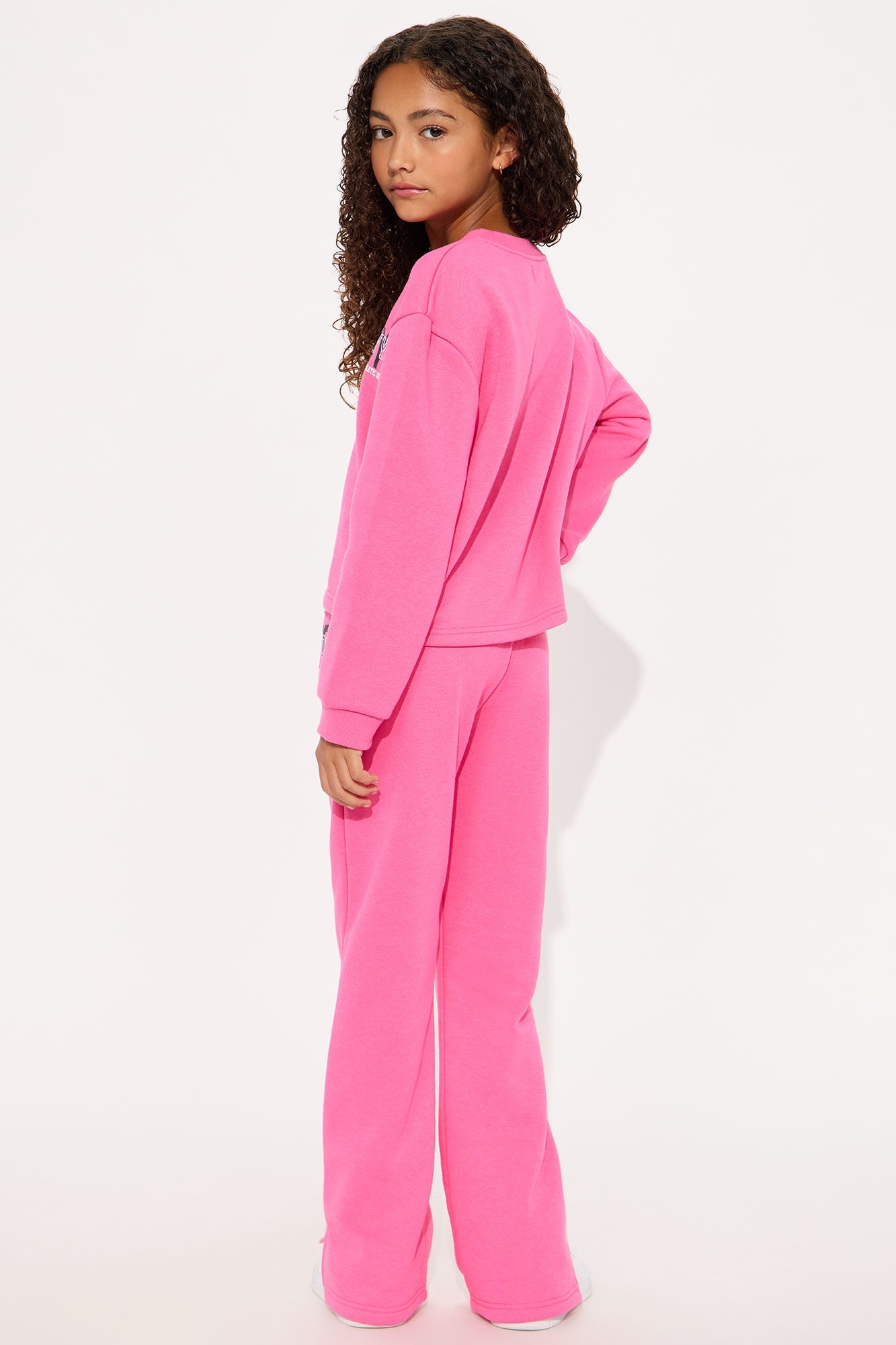 Mini NYC Baby Flare Leg Pant Set With Bag - Pink