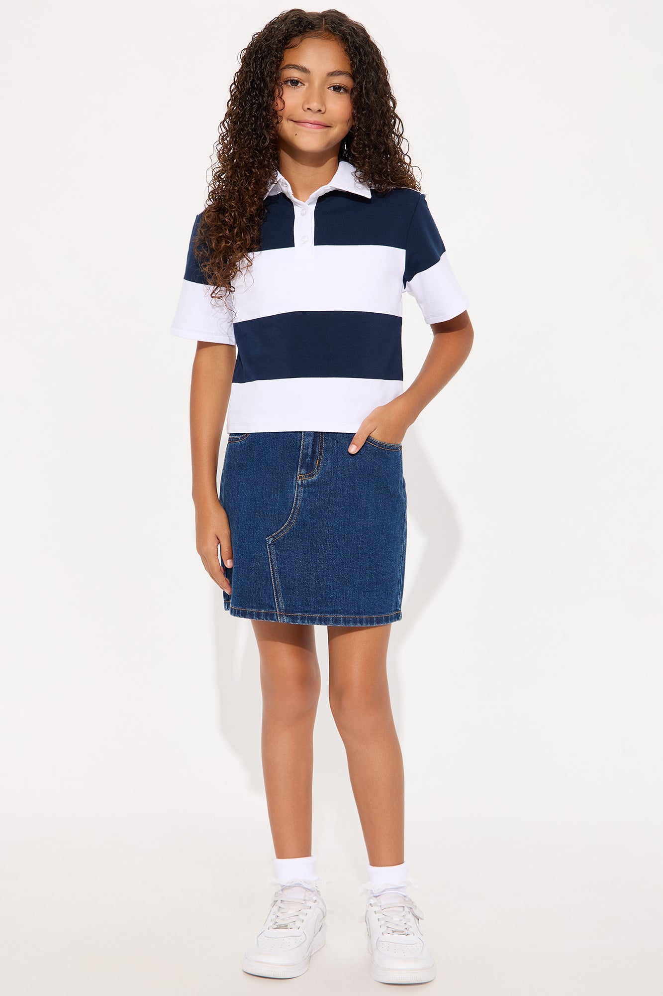 Mini Sporty Era Polo Shirt - White/combo