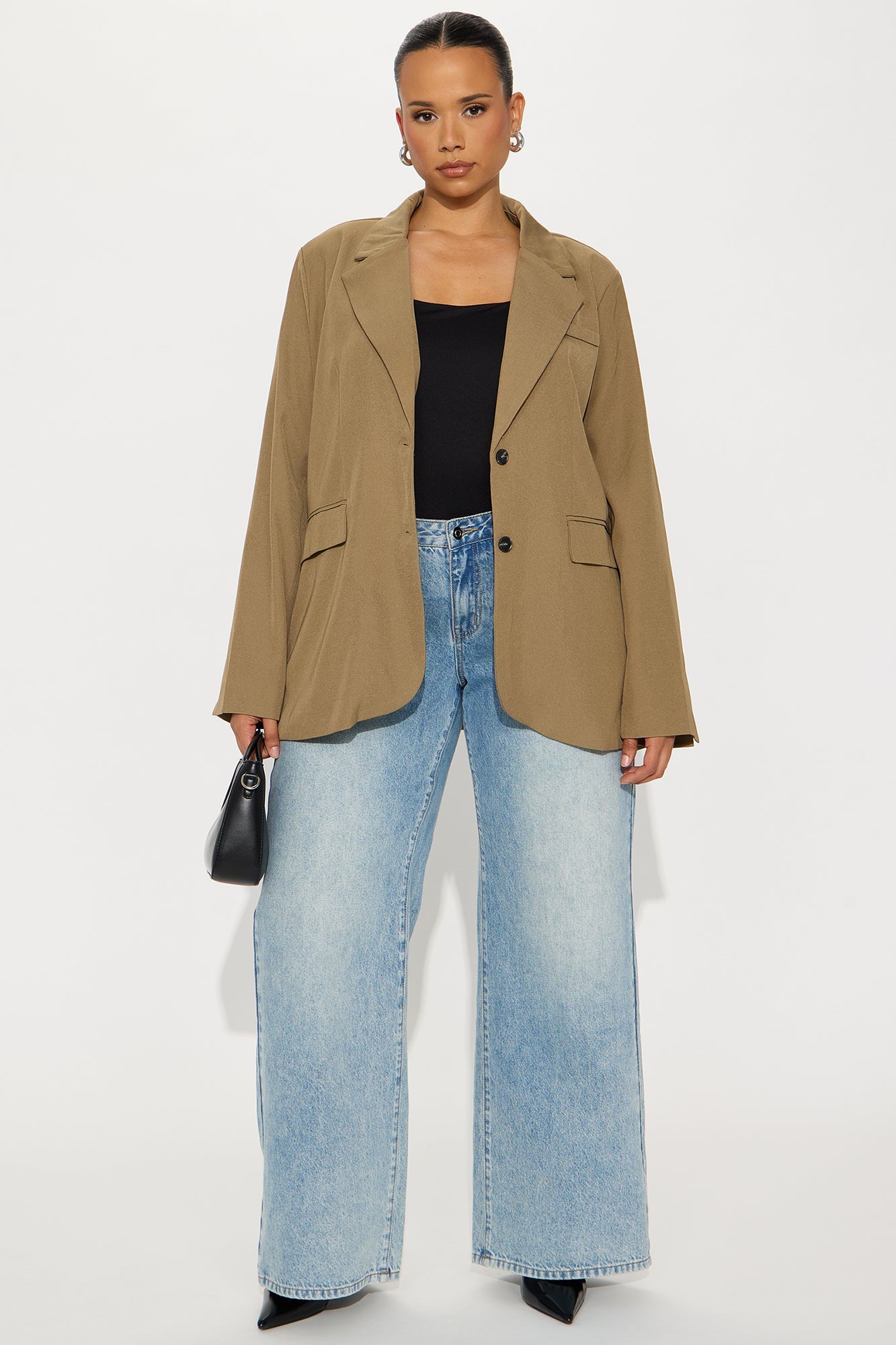 Beatrice Oversized Blazer - Olive