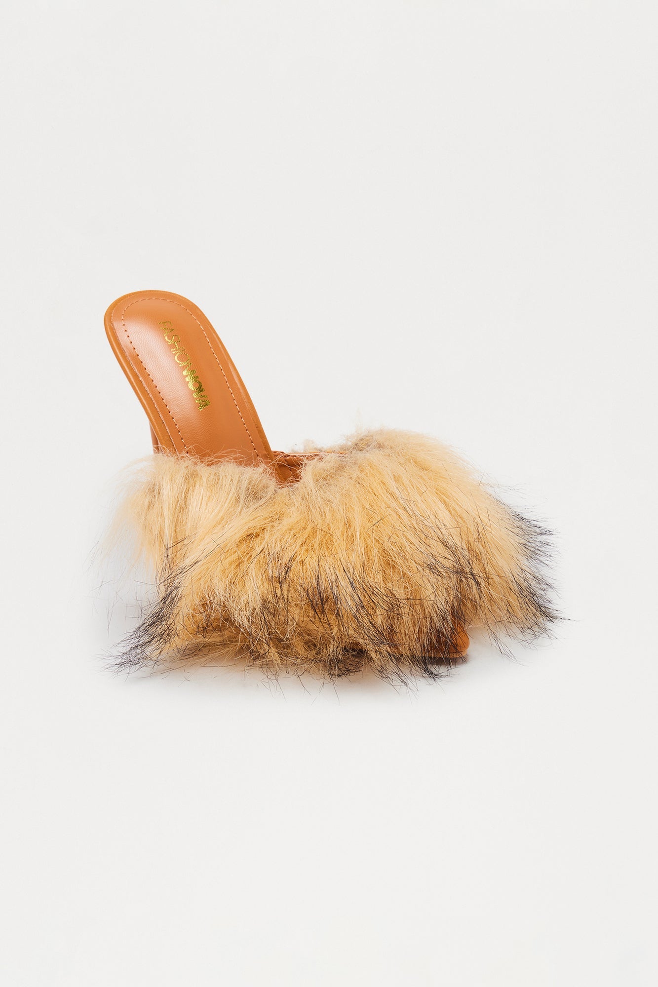 Draya Faux Fur Stiletto Pumps - Tan