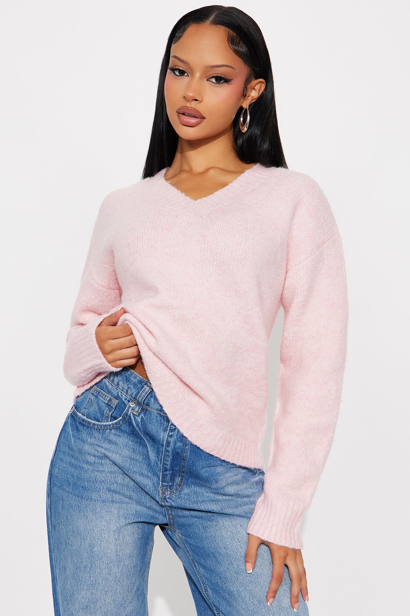 Ready For Fall Sweater - Pink