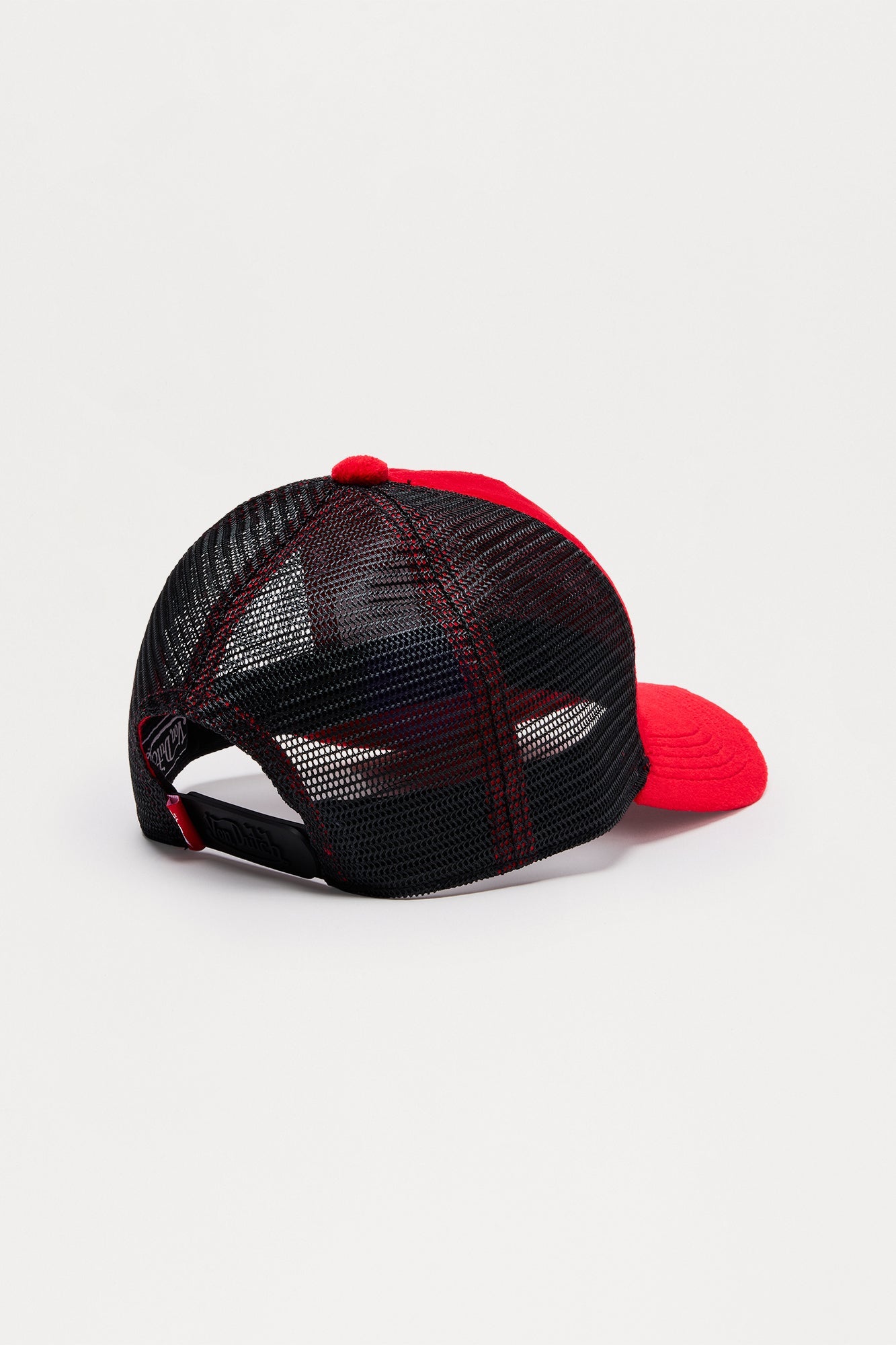 Mini Von Dutch Faux Suede Trucker Hat - Red
