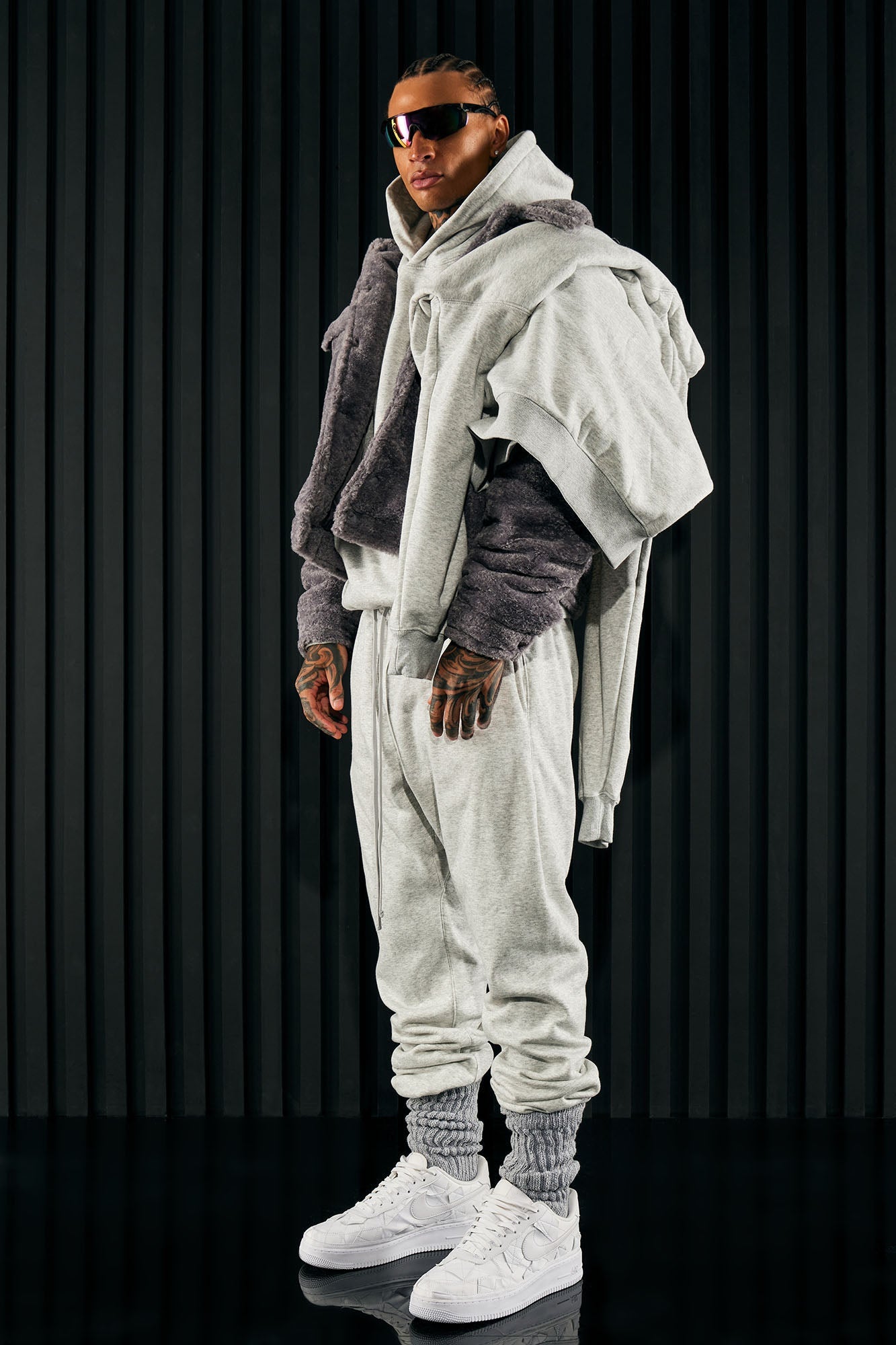 Tyson Heavyweight Sweat Jogger - Heather Grey