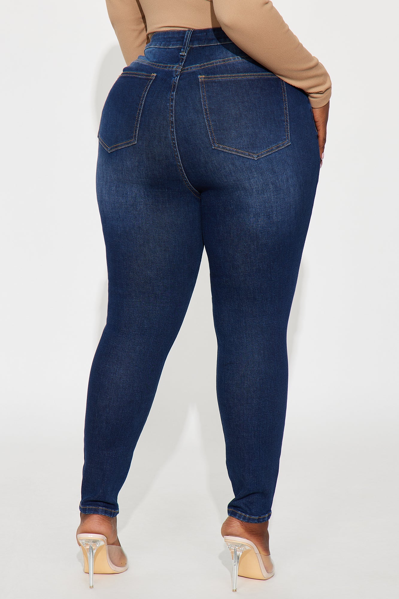 In Forme Ankle Skinny Jeans - Dark Wash