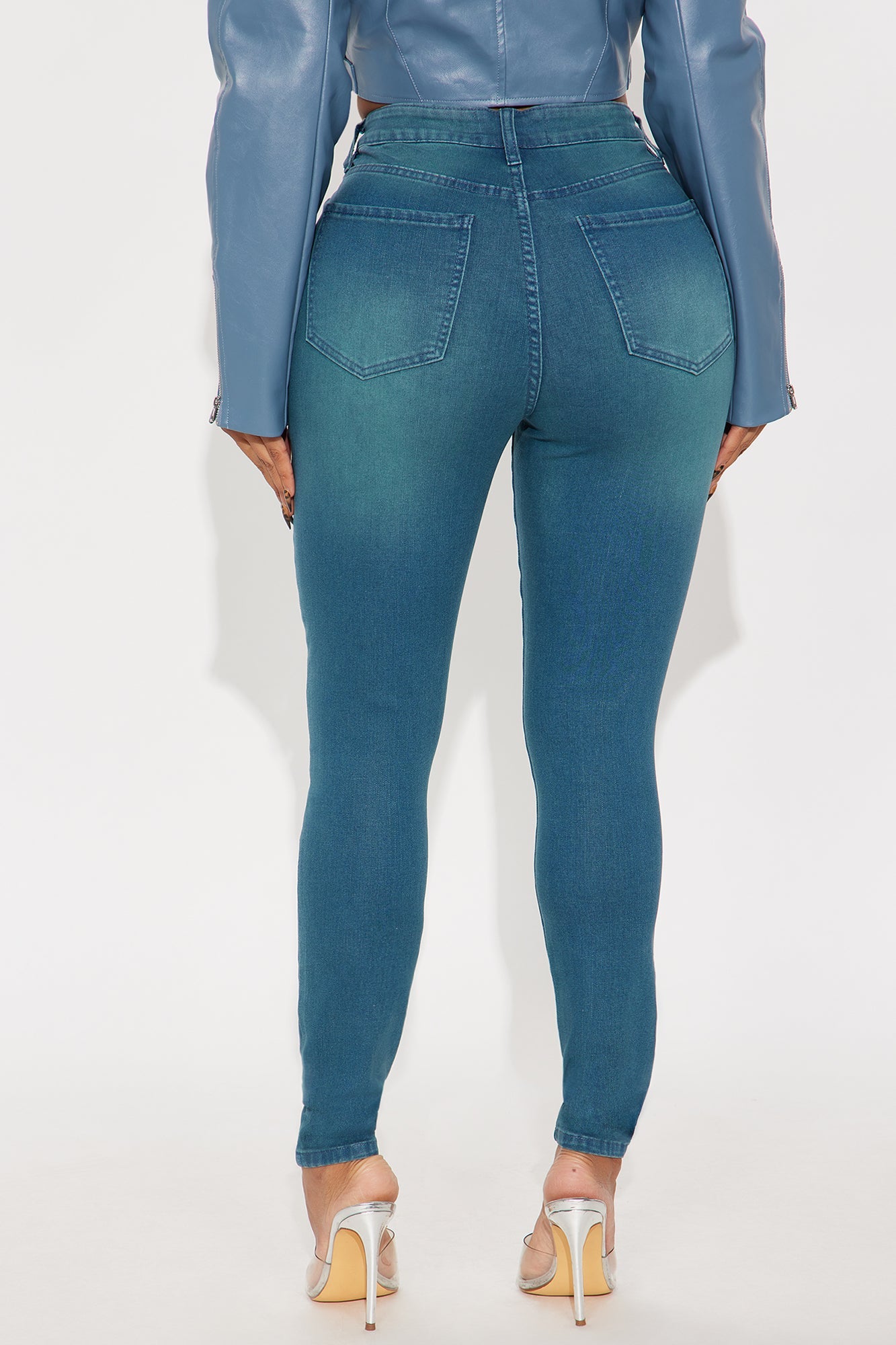 Sugar Coated Skinny Jeans - Teal