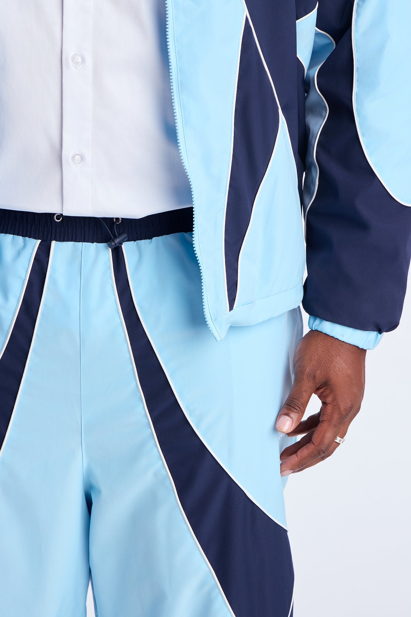 Baggy International Champions Color Blocked Track Pant - Blue/combo