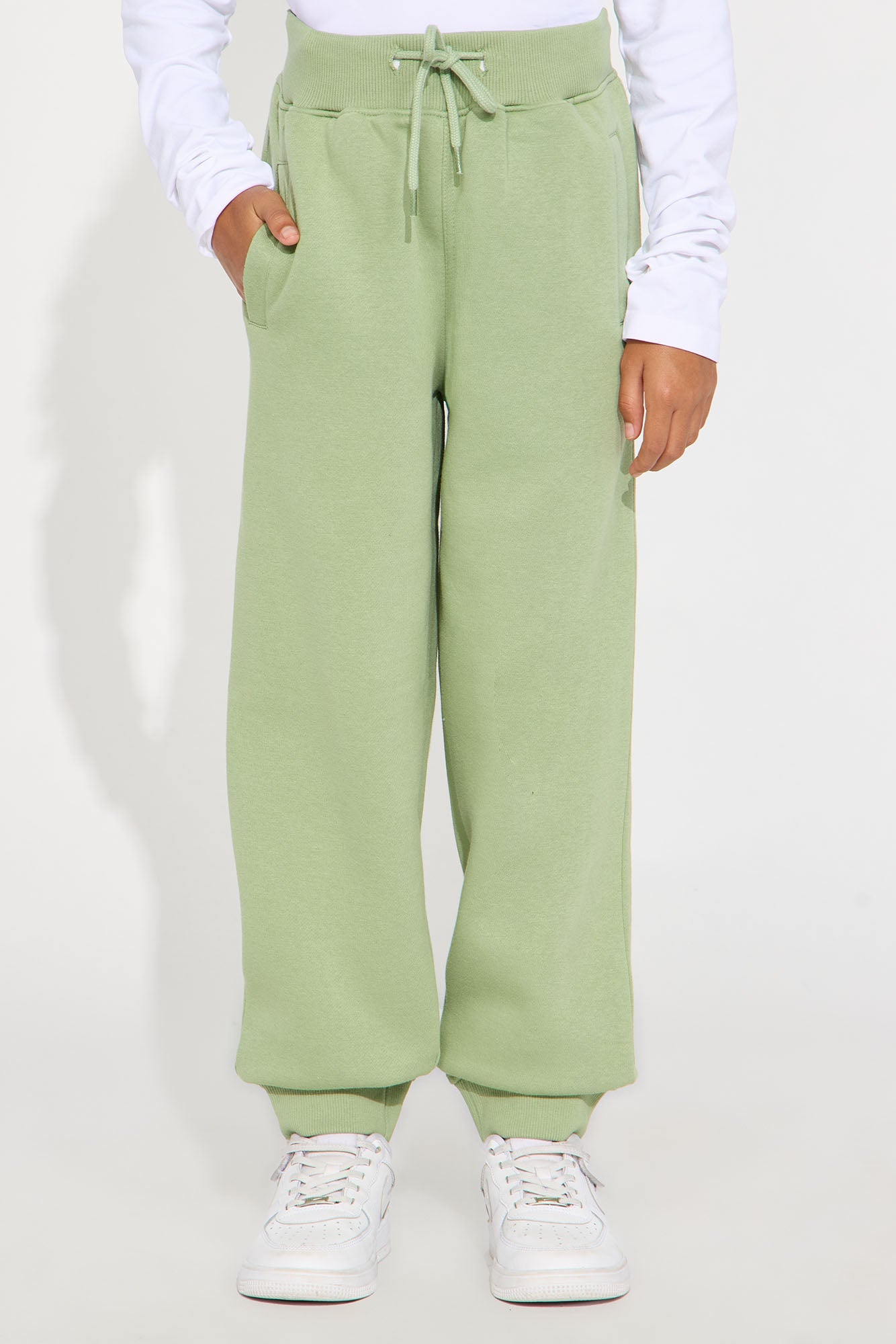 Mini Stole Your Bestie Oversized Jogger - Sage