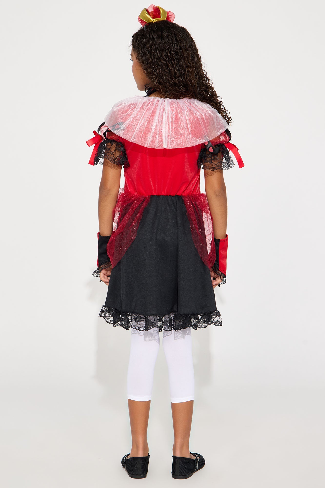 Mini Queen Of Hearts Costume - Black/combo