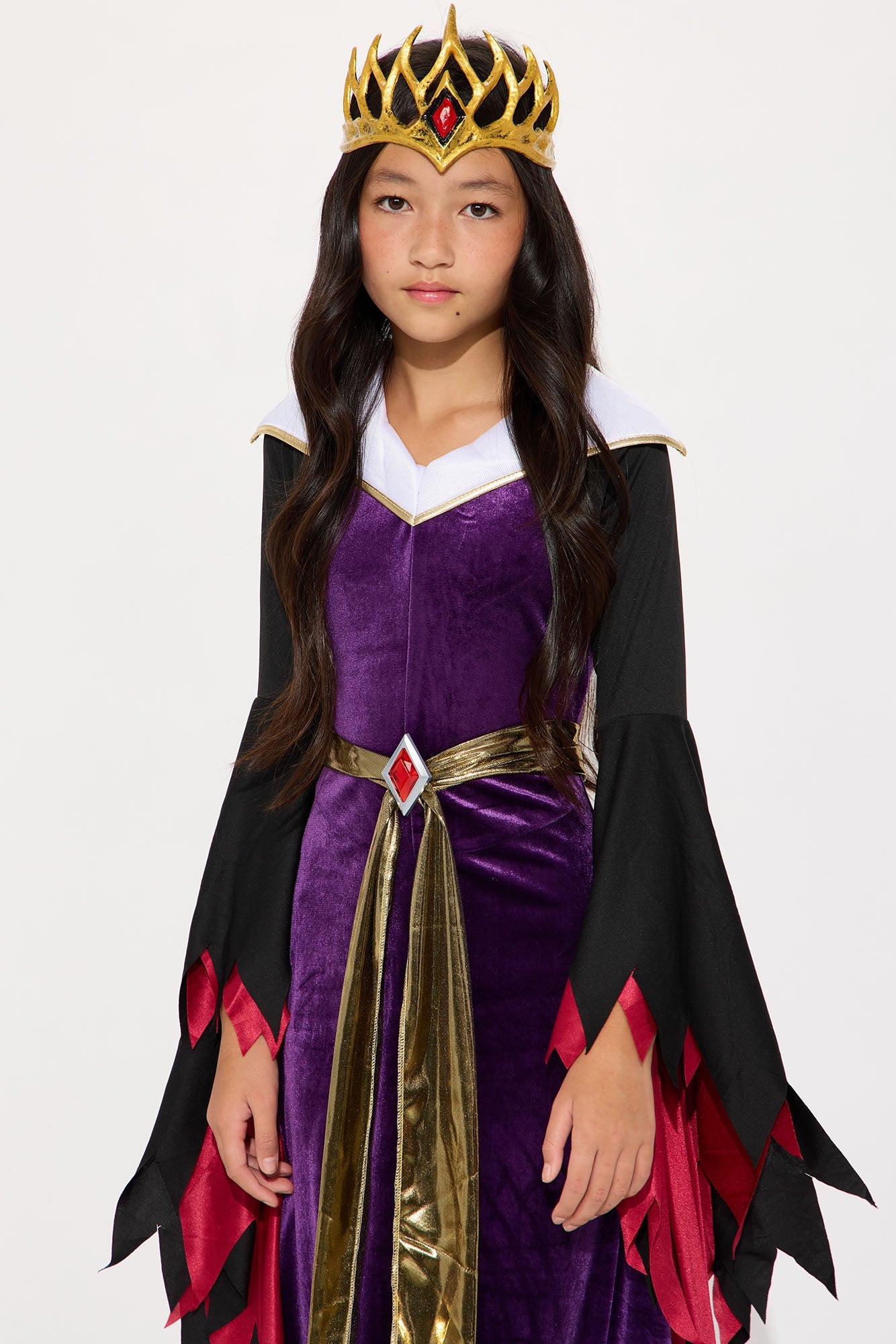 Mini Evil Queen Costume - Purple/combo