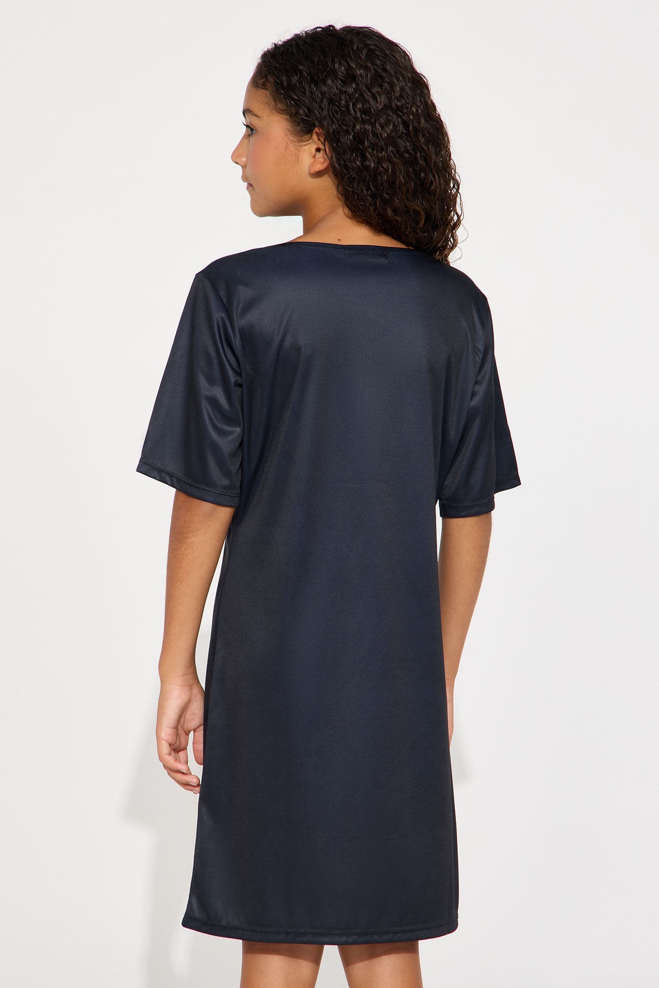 Mini This Is My Halloween Costume T-Shirt Dress - Black