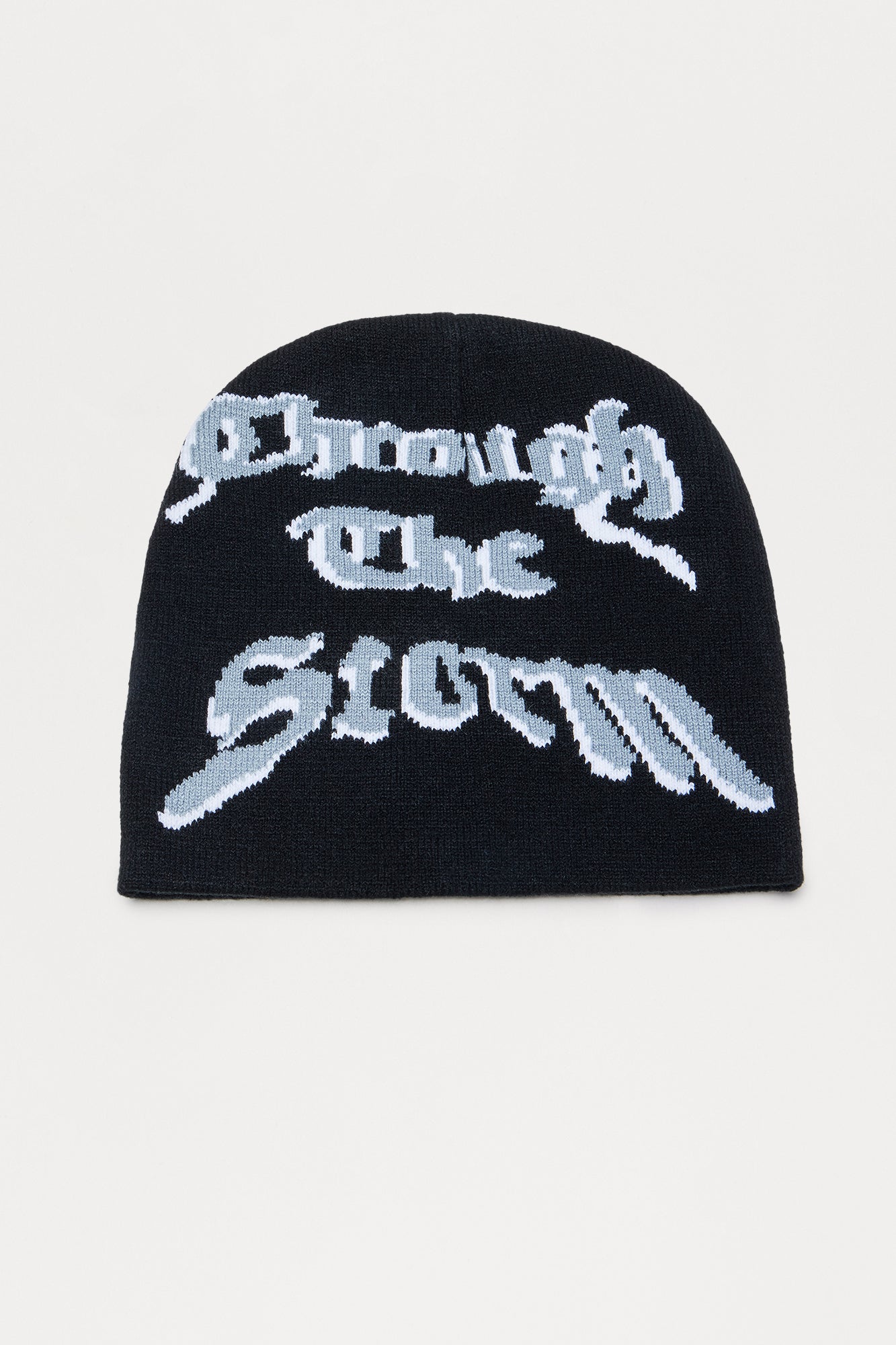 Mini Through It Skull Fit Graphic Beanie - Black