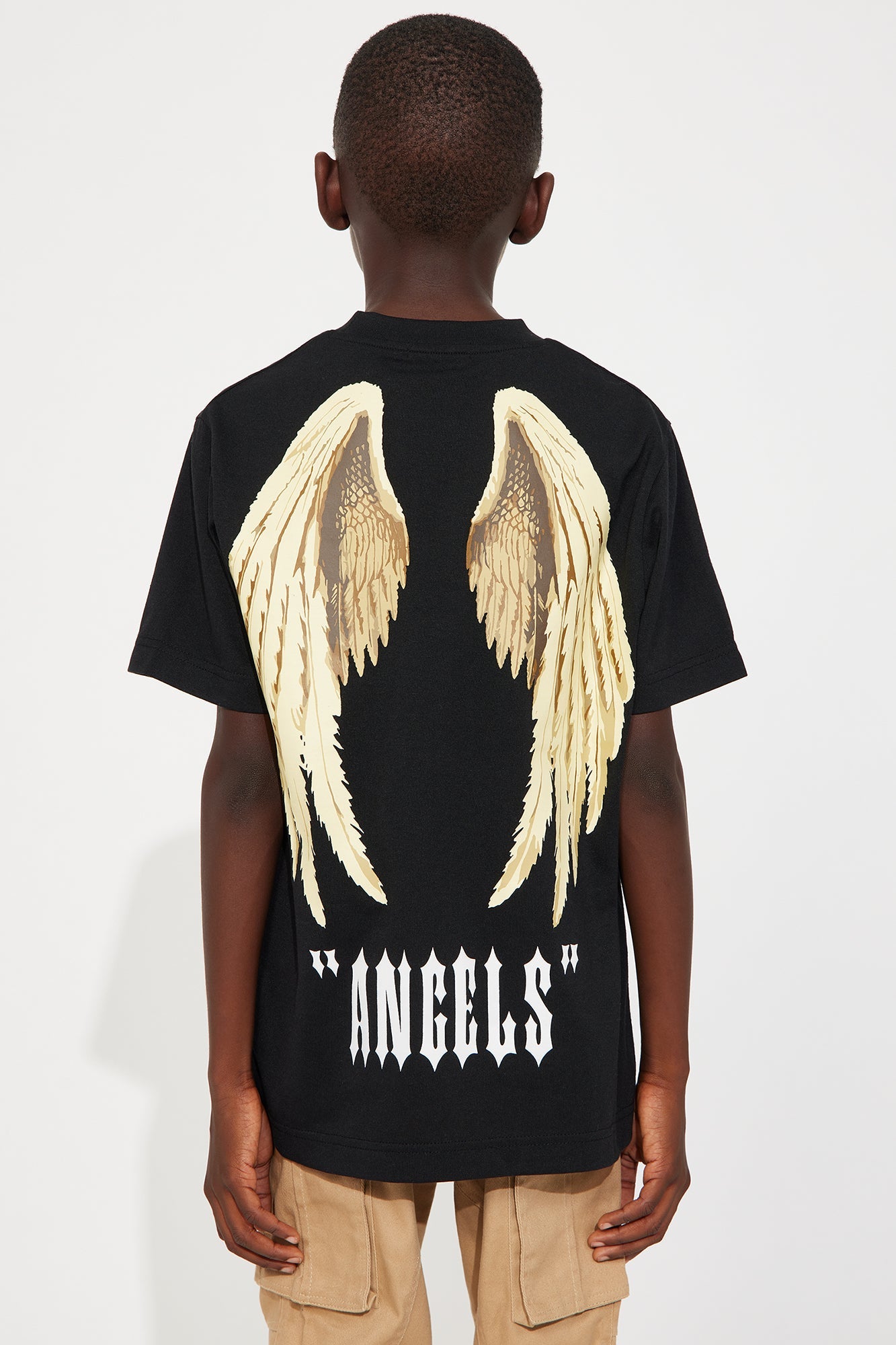 Mini Modern Angel T-Shirt - Black